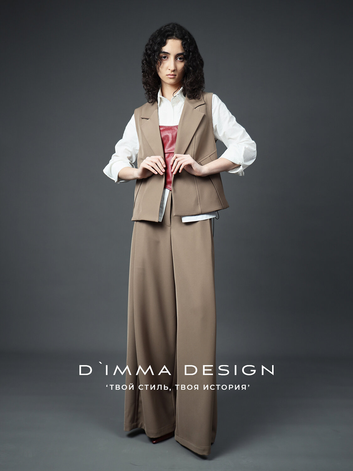 DIMMA Жилет 591105 2678 Табачный