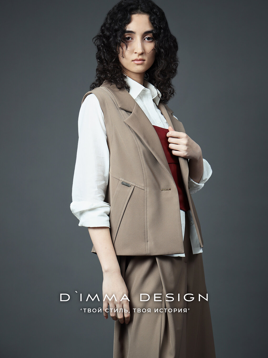 DIMMA Жилет 591105 2678 Табачный