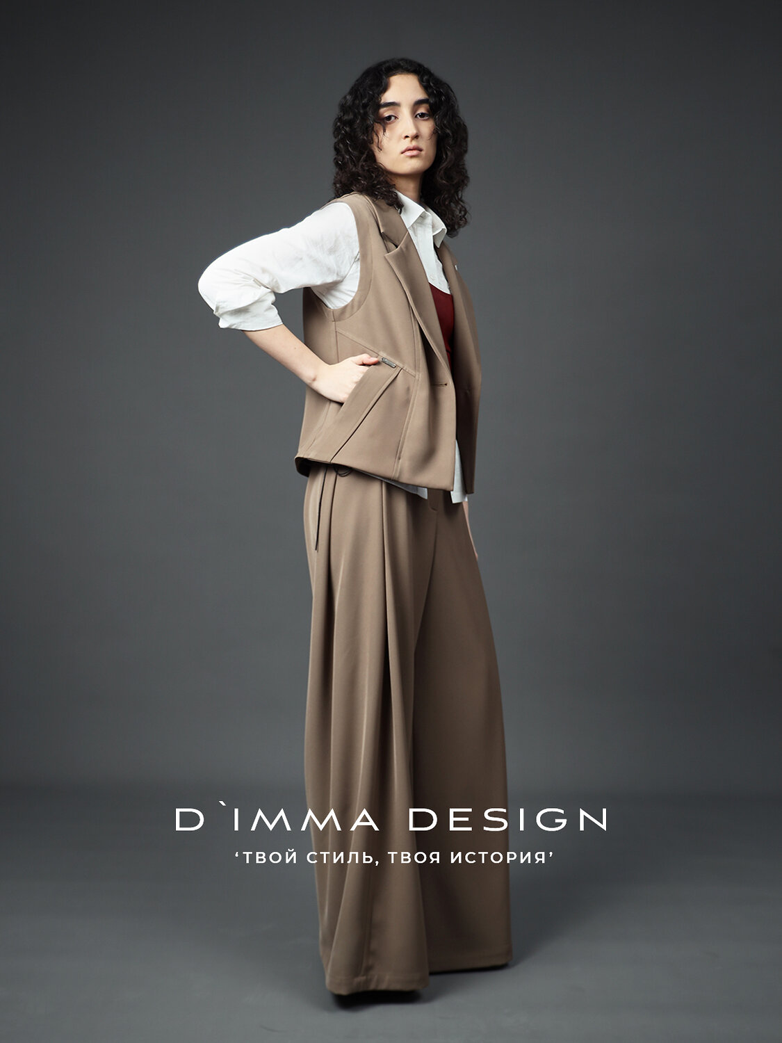 DIMMA Жилет 591105 2678 Табачный