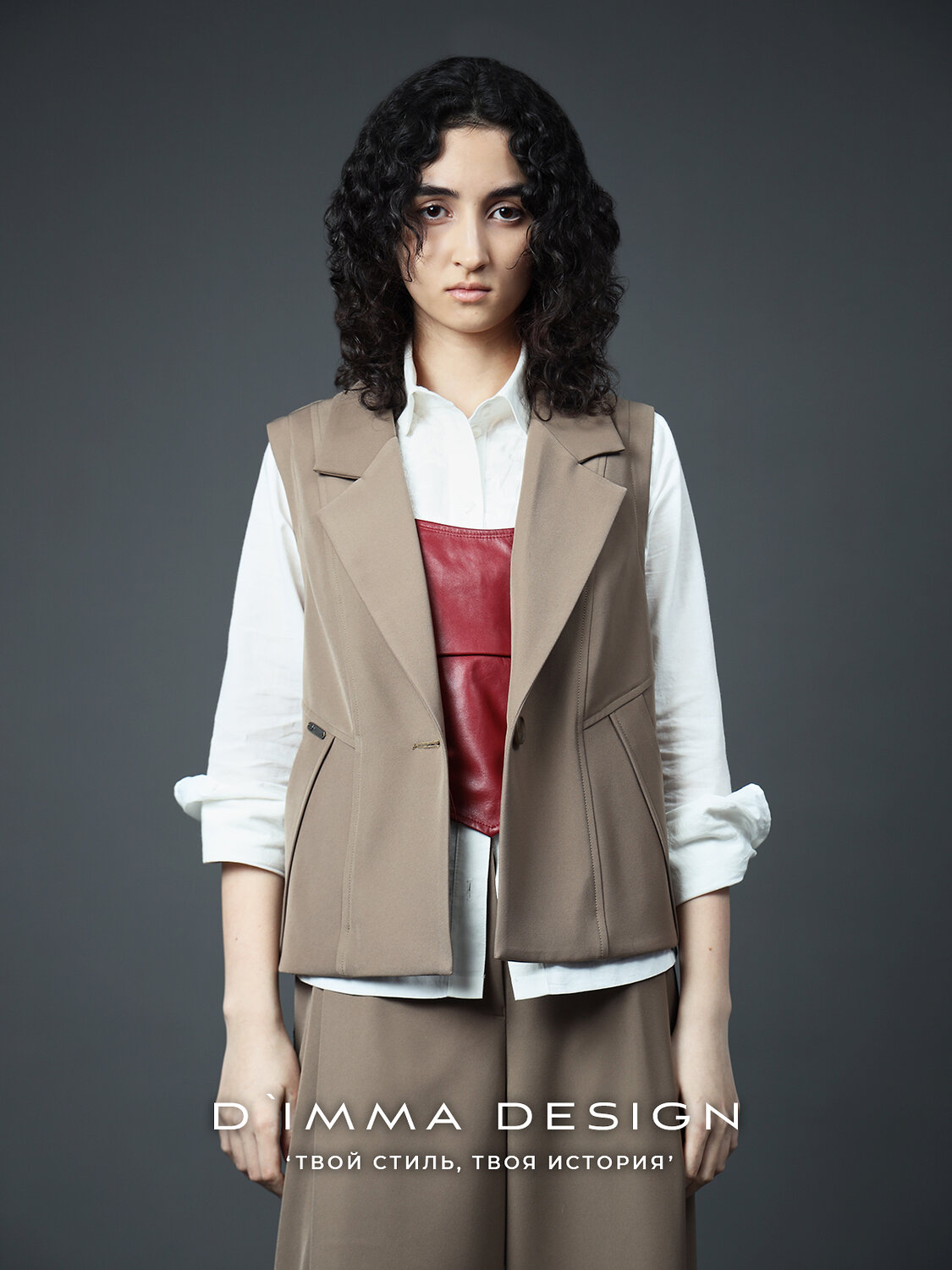 DIMMA Жилет 591105 2678 Табачный