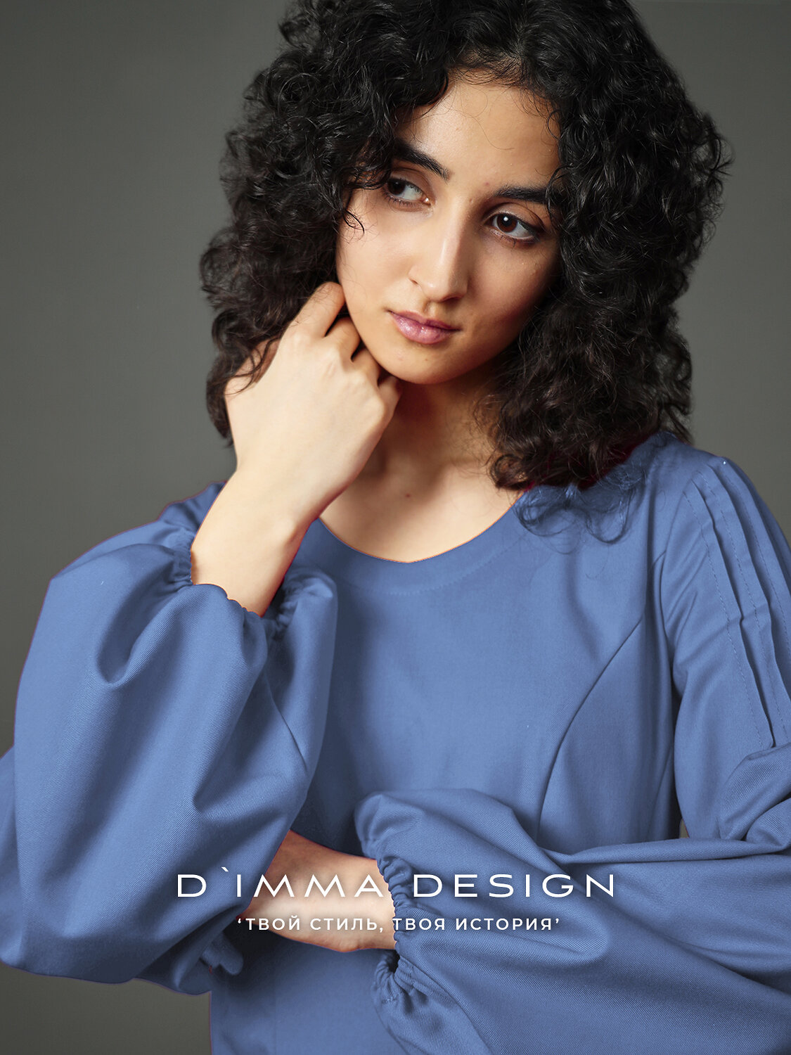 DIMMA Платье 591199 2684 Джинсовый