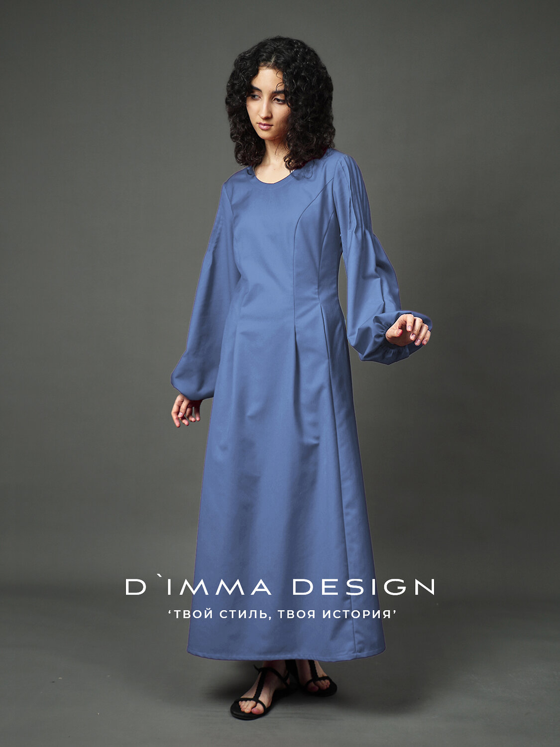 DIMMA Платье 591199 2684 Джинсовый