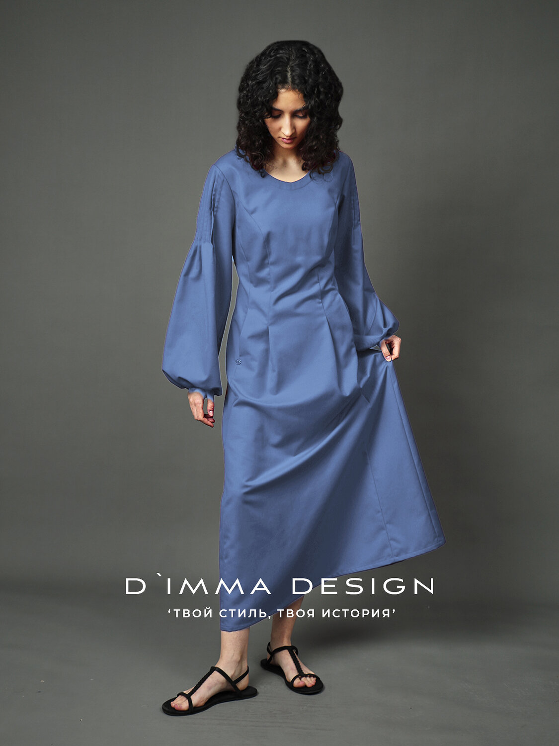 DIMMA Платье 591199 2684 Джинсовый