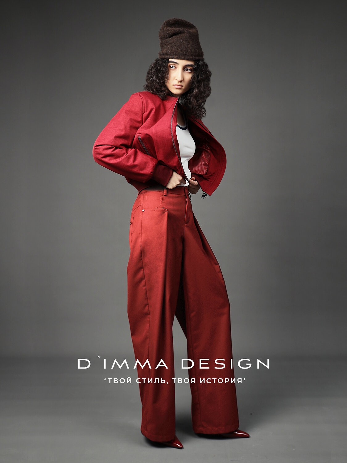 DIMMA Брюки 591190 2679 Темно-красный