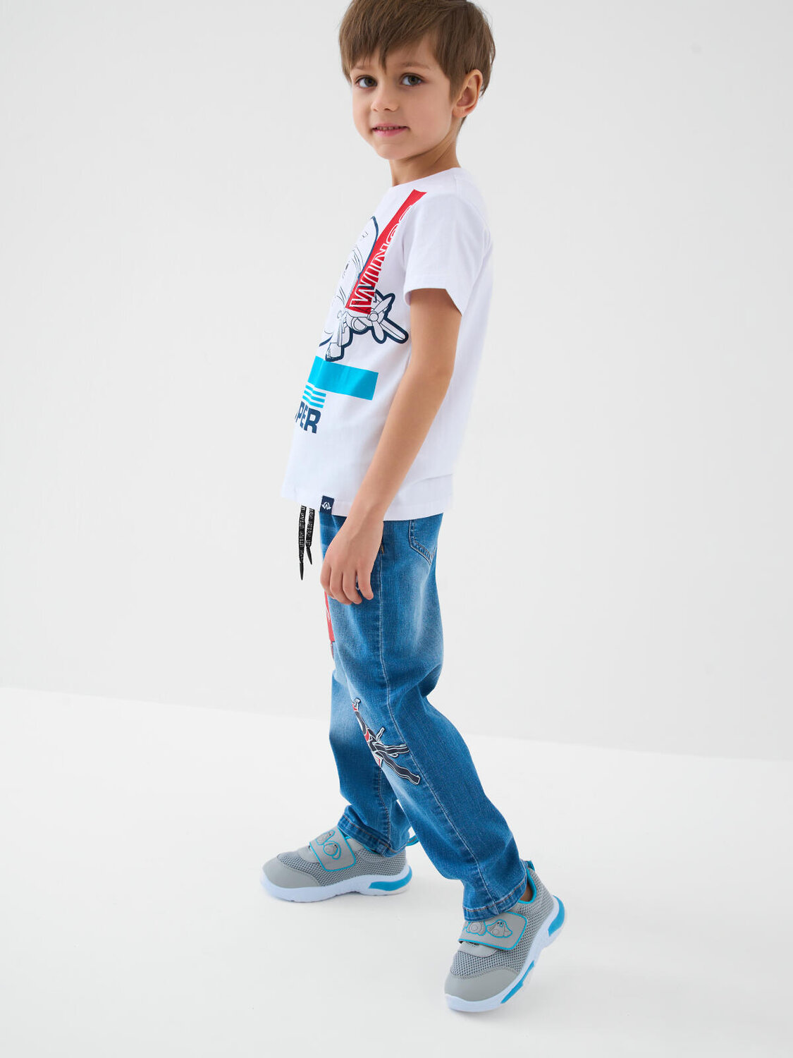 PLAYTODAY Полуботинки 591215 12612748 серый,голубой