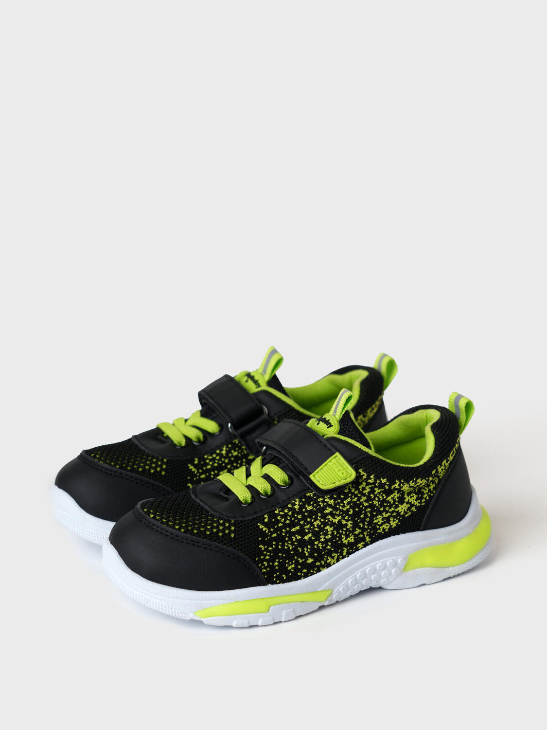 PLAYTODAY Полуботинки 591218 12612736 черный,светло-зеленый