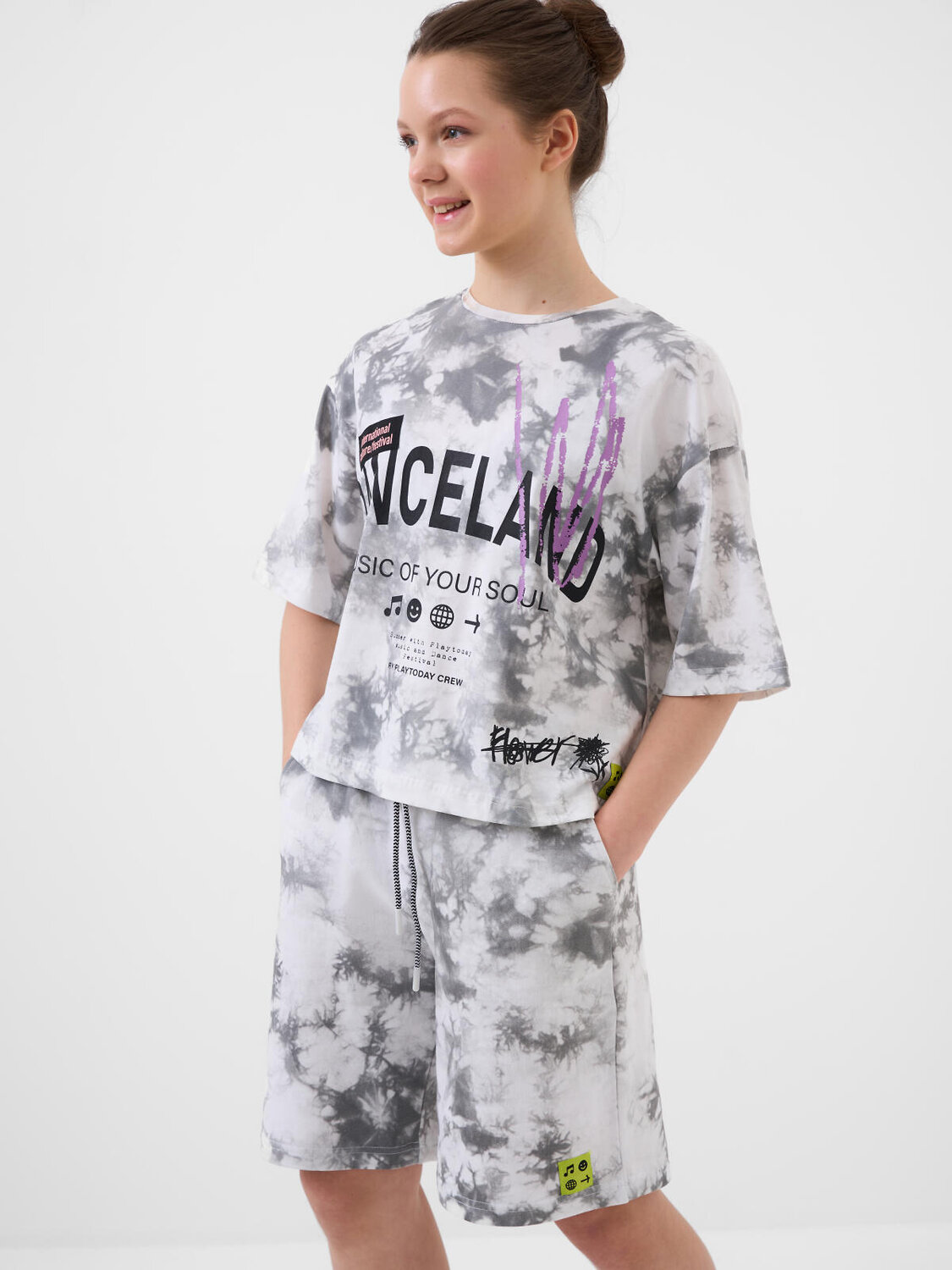 PLAYTODAY Фуфайка 591234 12621033 белый,серый