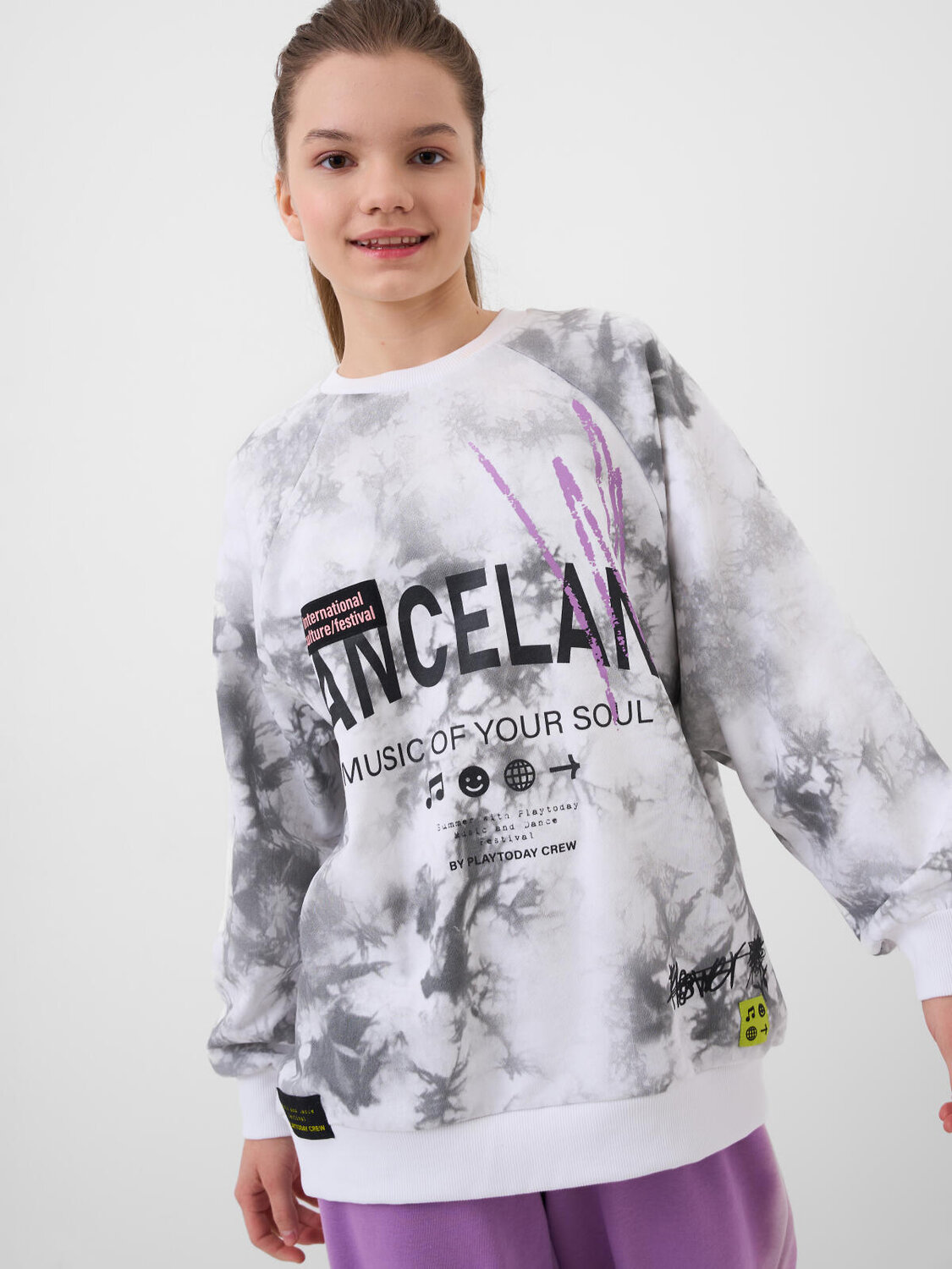 PLAYTODAY Толстовка 591236 12621052 белый,серый