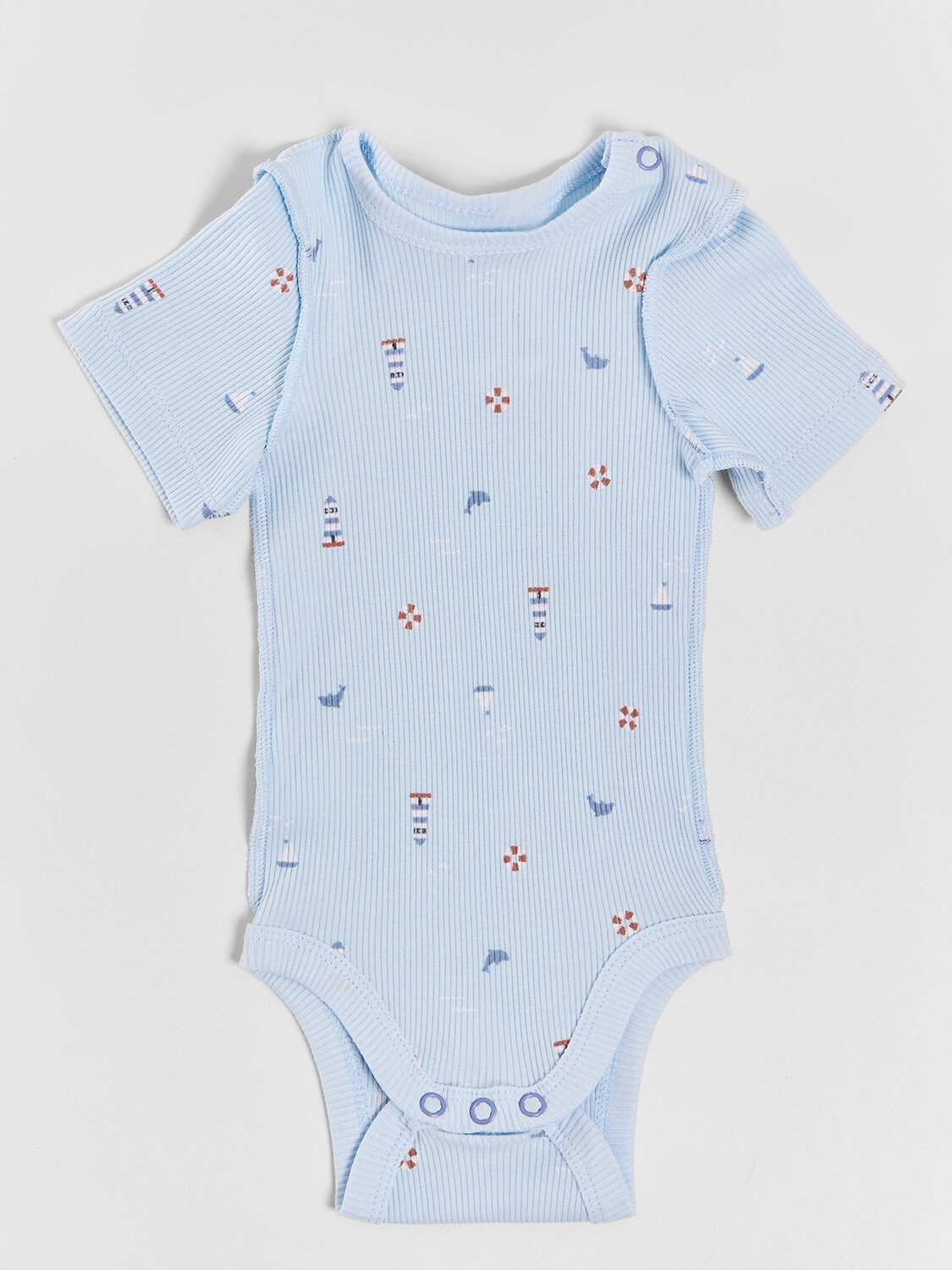 MARK FORMELLE Боди детское 591286 13023-2 голубое небо +маяк на голубом небе