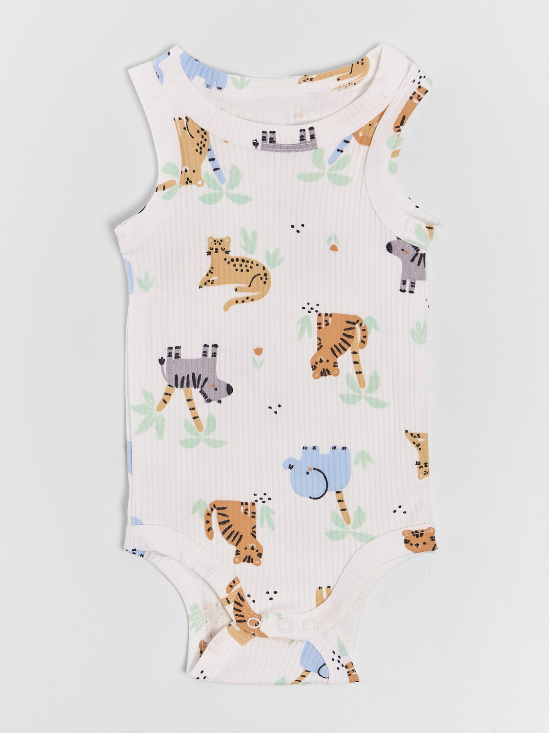 MARK FORMELLE Боди детское 591287 13031-2 джунгли на белом +жирафики на лунной скале