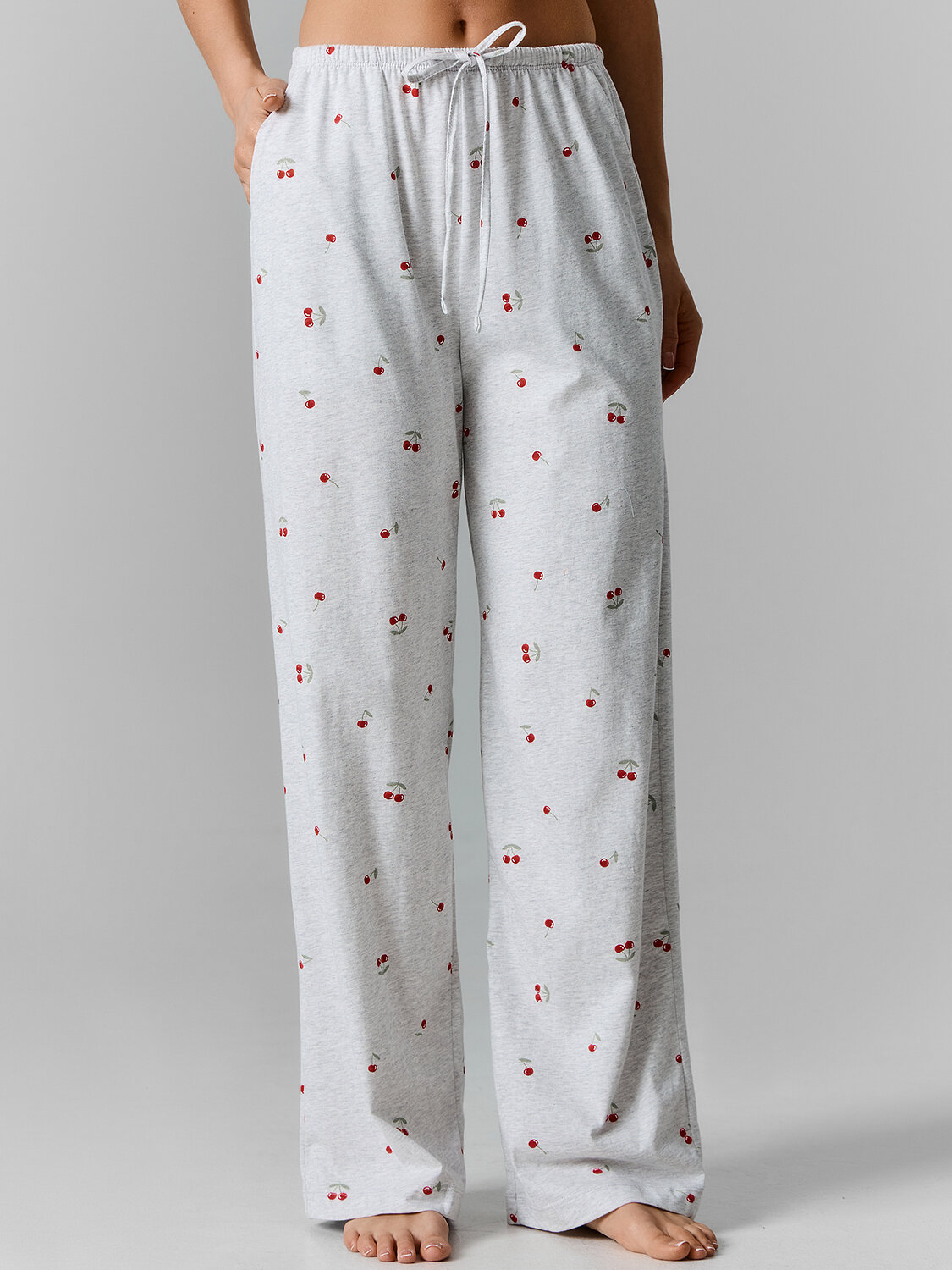 MARK FORMELLE Брюки 591315 532410 вишни на сером меланже