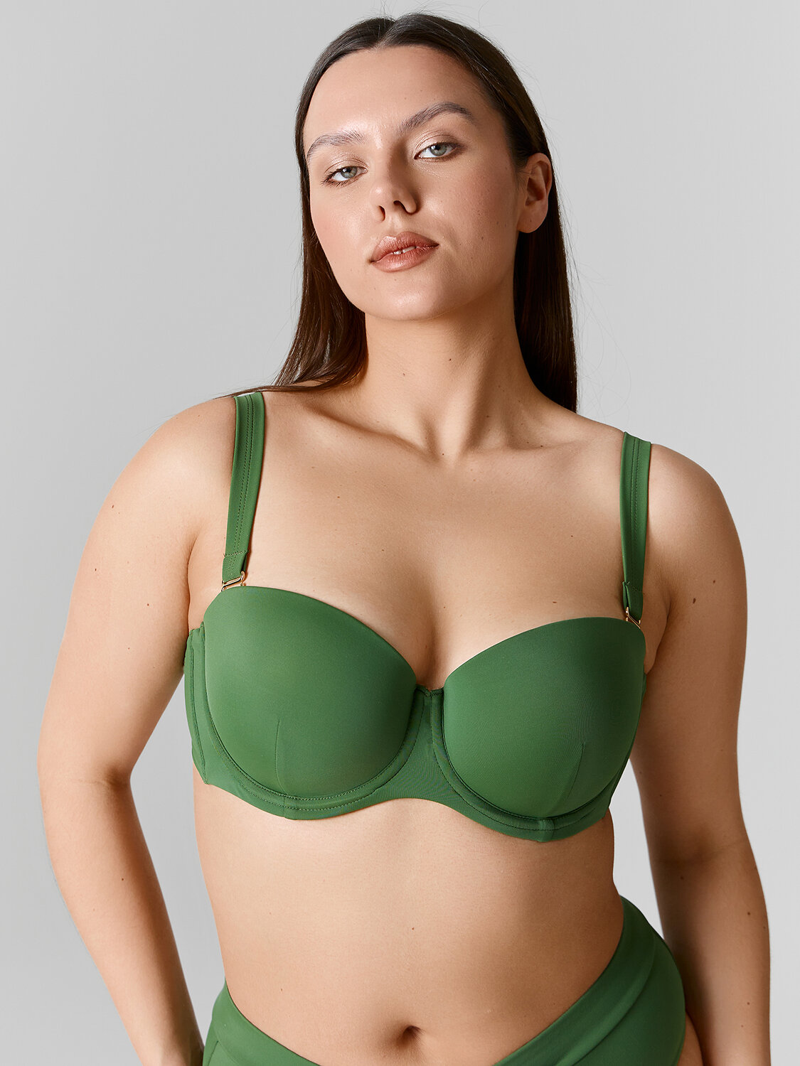 MARK FORMELLE Бюстгальтер купальный 591343 732218 зеленый хаки
