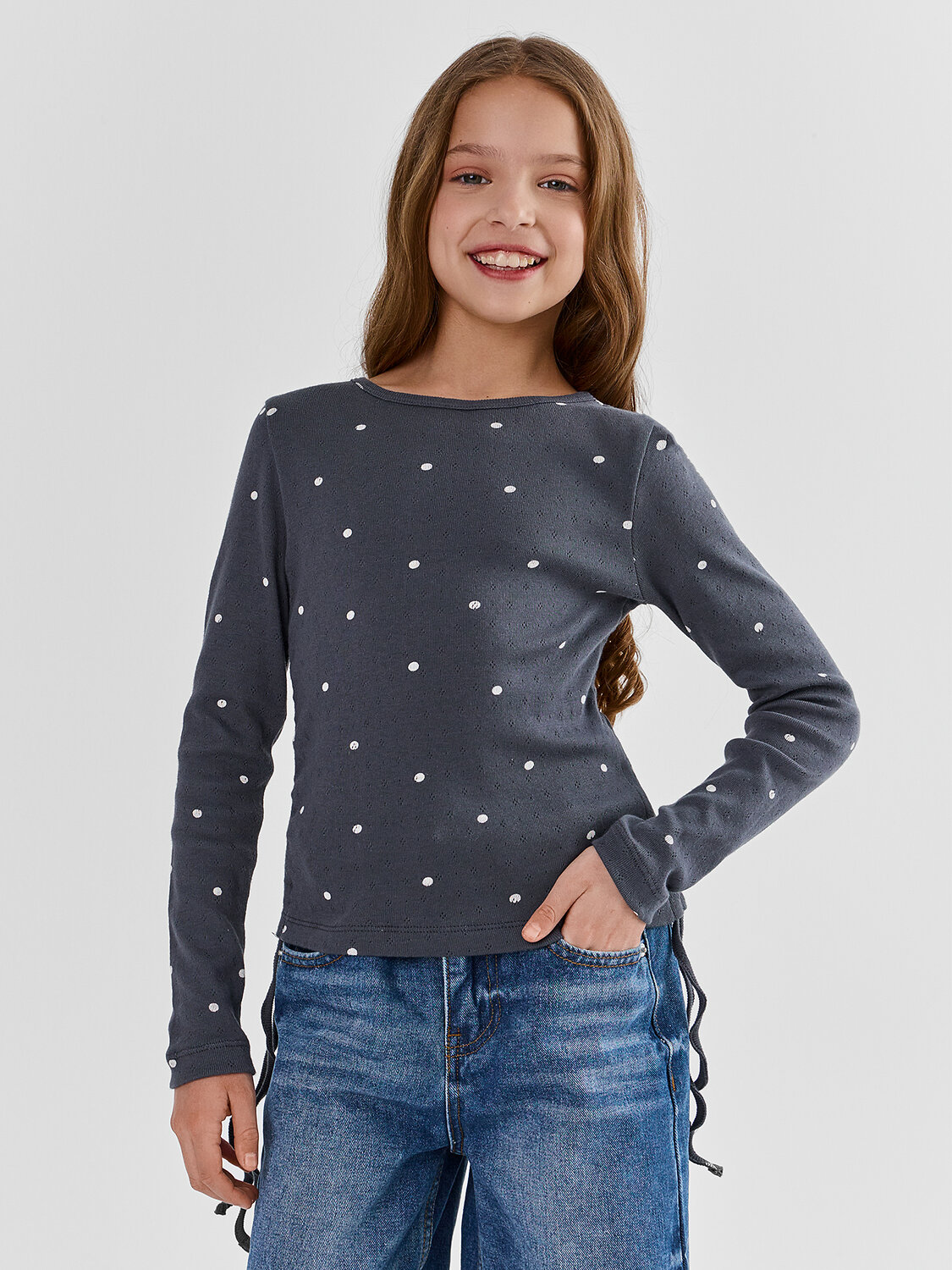 MARK FORMELLE Джемпер 591346 127996 горошек на графитовом