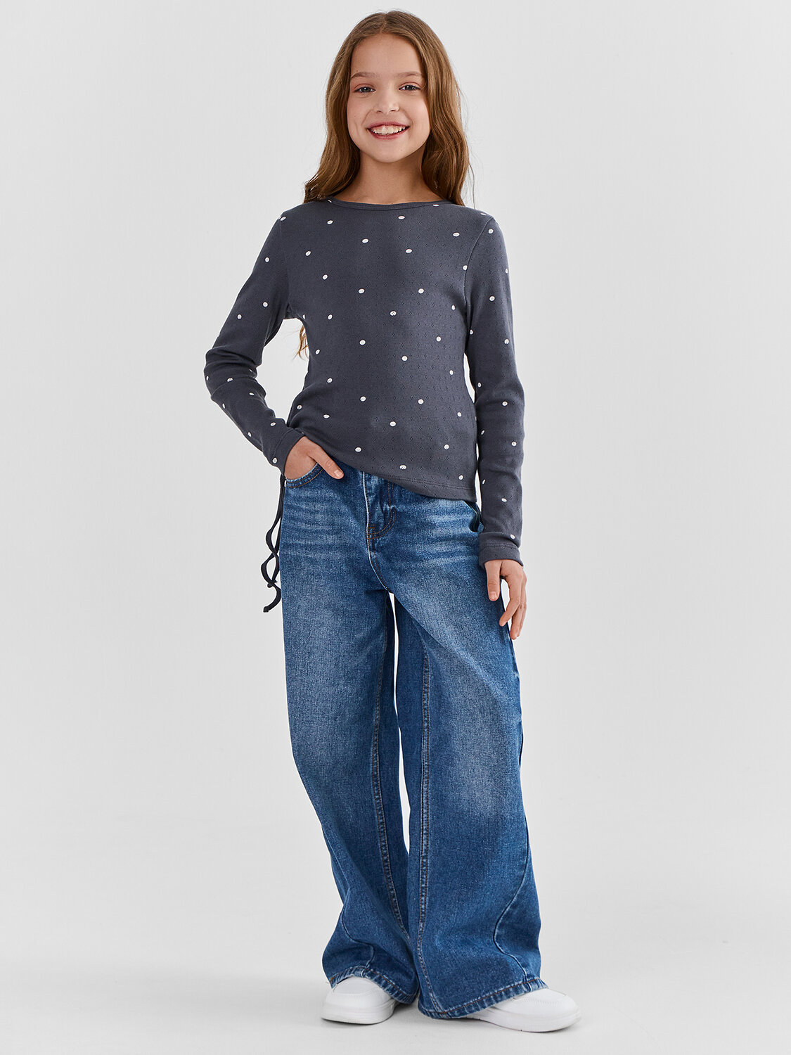 MARK FORMELLE Джемпер 591346 127996 горошек на графитовом