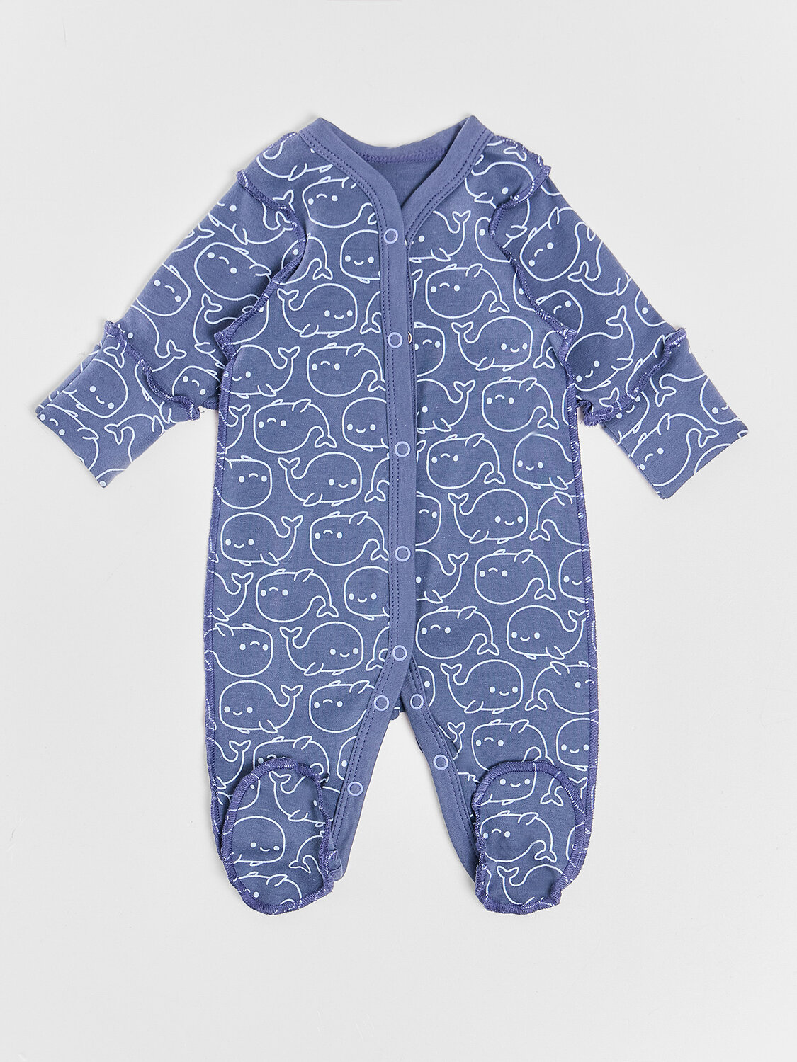 MARK FORMELLE Комбинезон 591363 14005-1-2 крабики и медузы на полоске +киты на синем