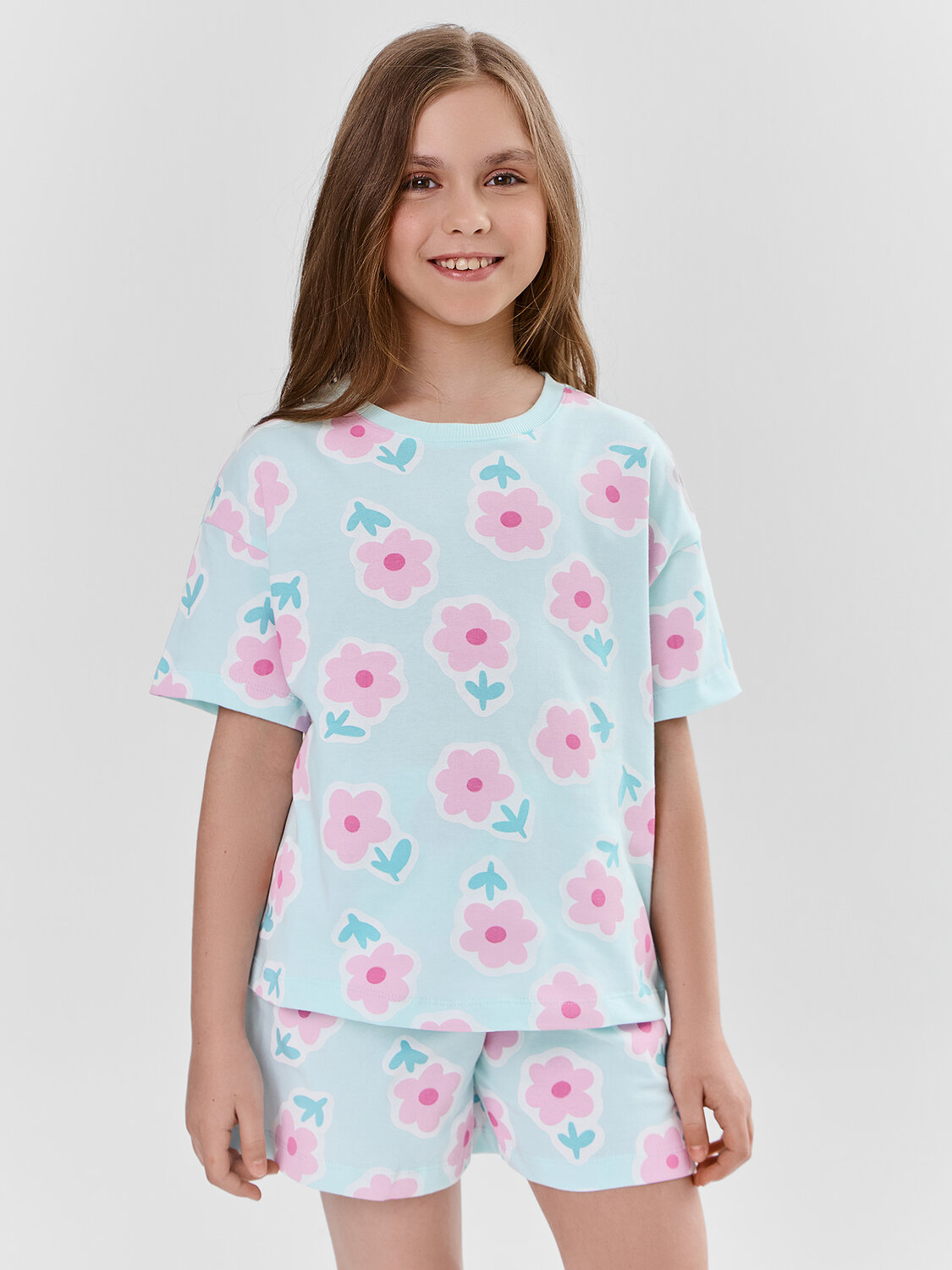 MARK FORMELLE Комплект 591369 397741 цветочки на св.бирюзовом