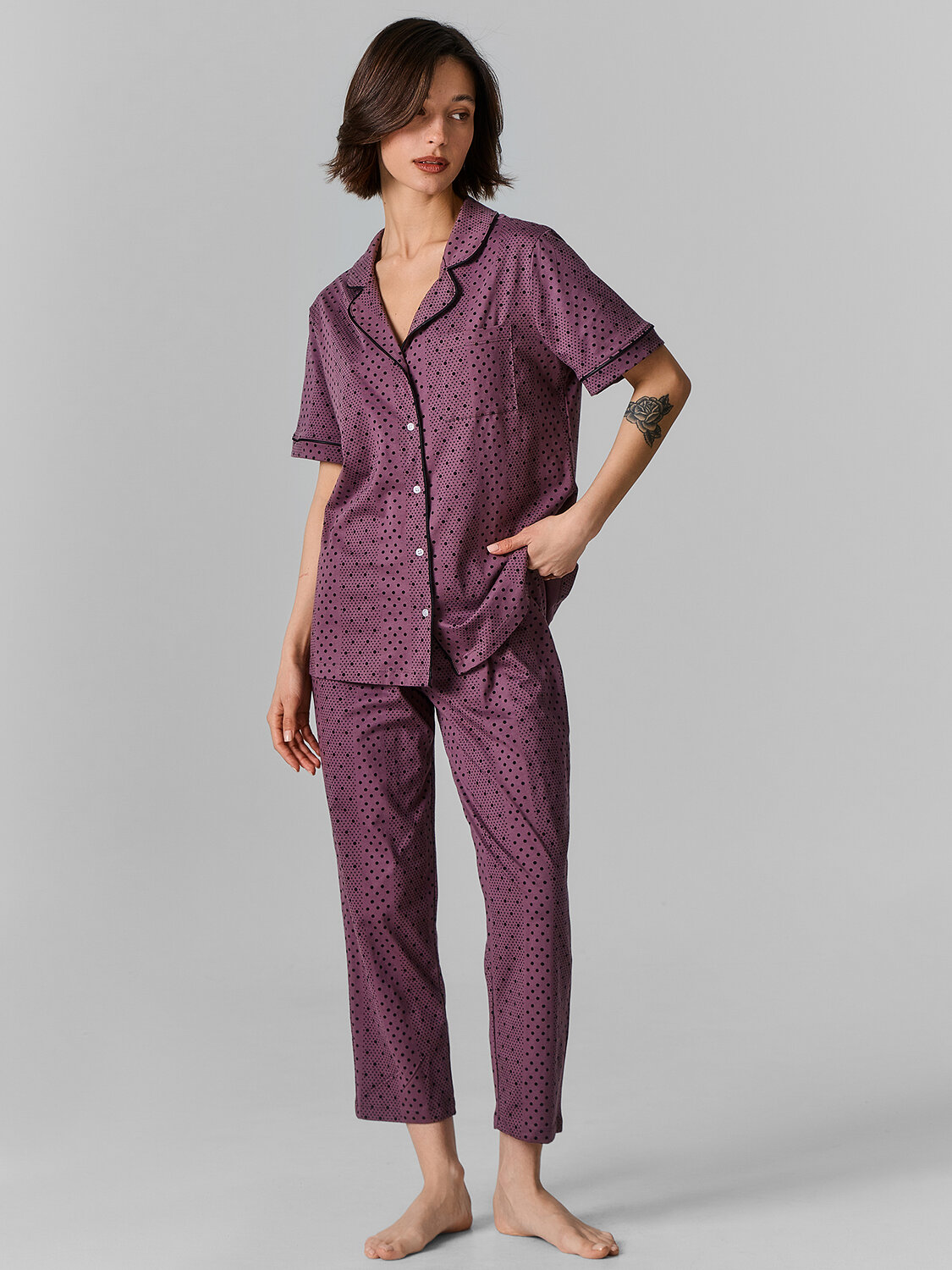 MARK FORMELLE Костюм 591399 592505-2 черный горошек на крокусе