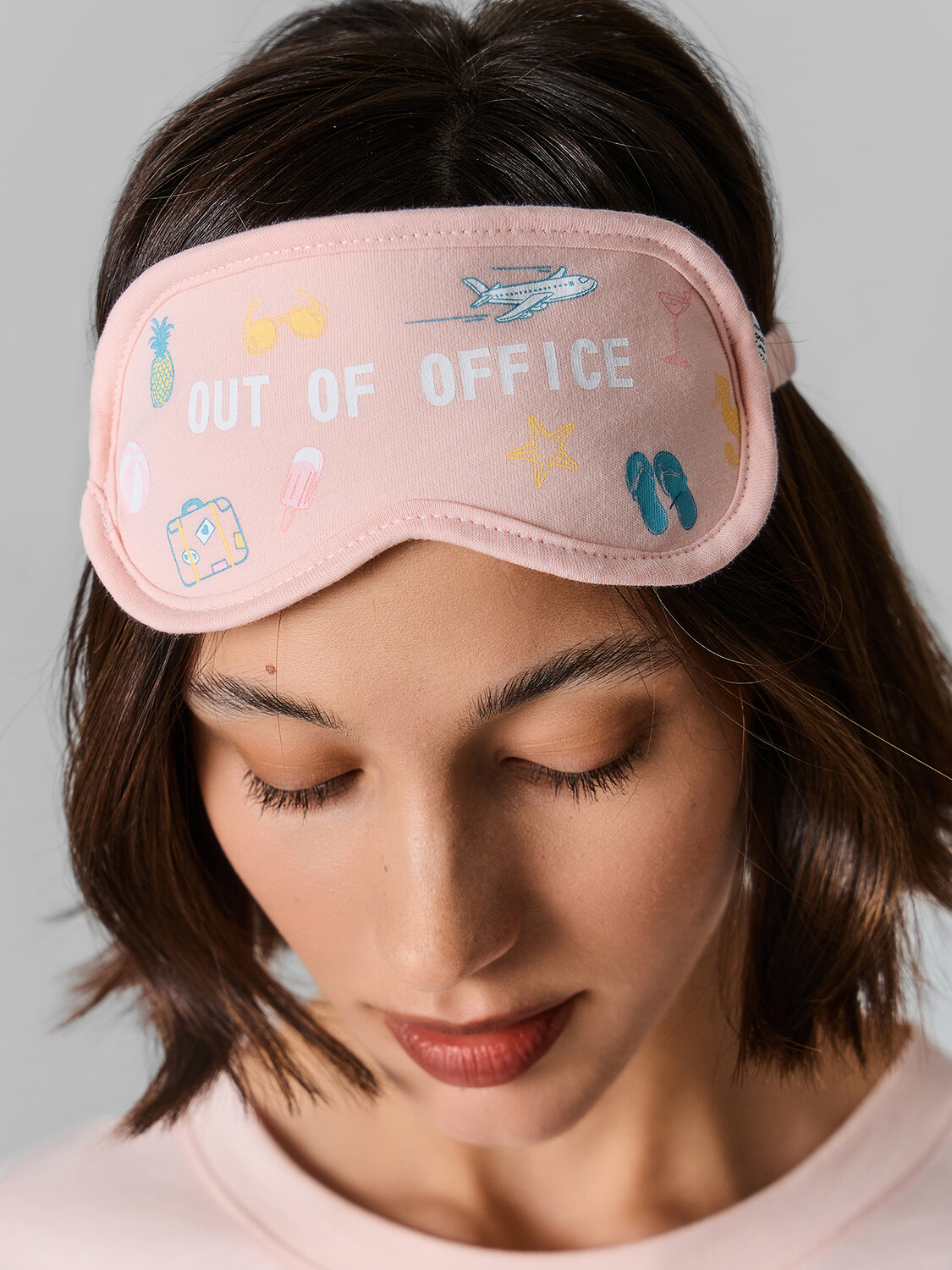 MARK FORMELLE Маска для сна 591435 212039 розовый +печать1