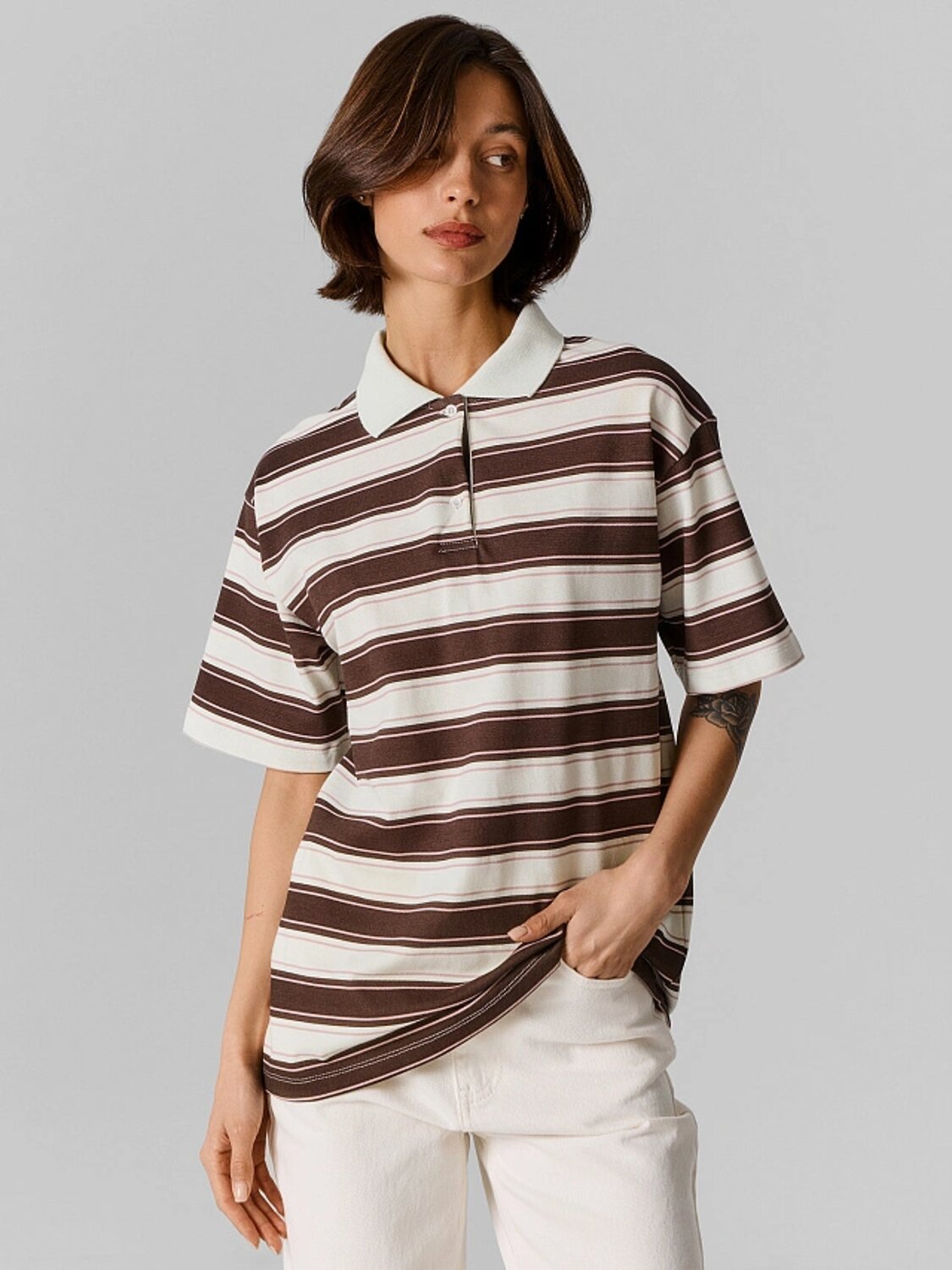 MARK FORMELLE Поло 591439 112895 полоска на морозной мяте