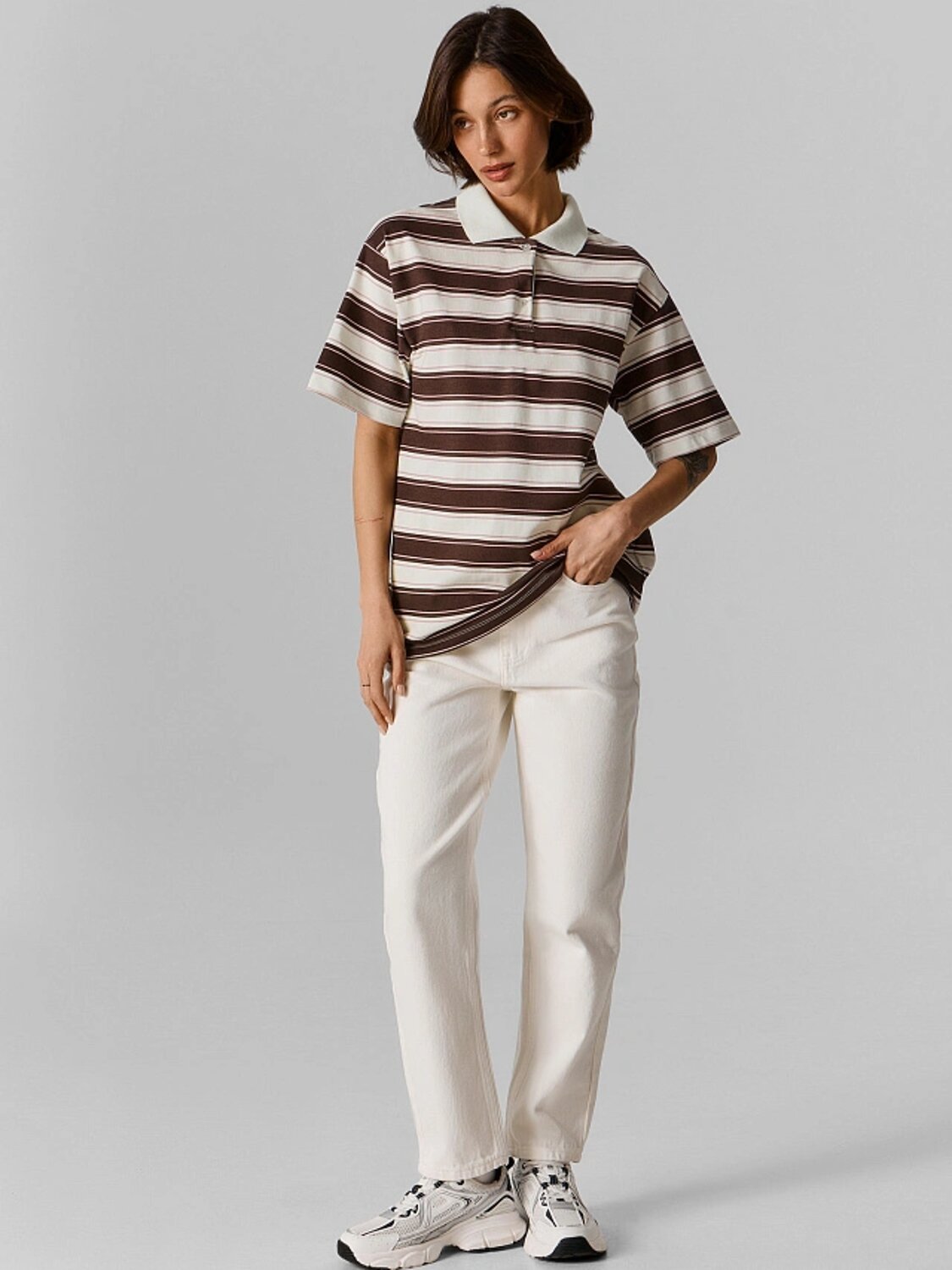 MARK FORMELLE Поло 591439 112895 полоска на морозной мяте