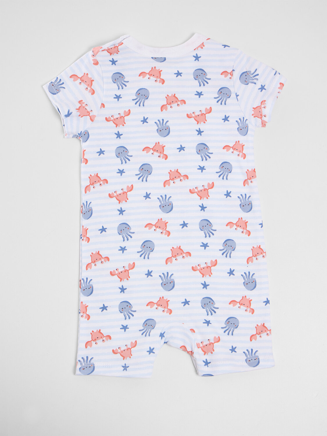 MARK FORMELLE Полукомбинезон 591448 13024-2 крабики и медузы на полоске +киты на синем