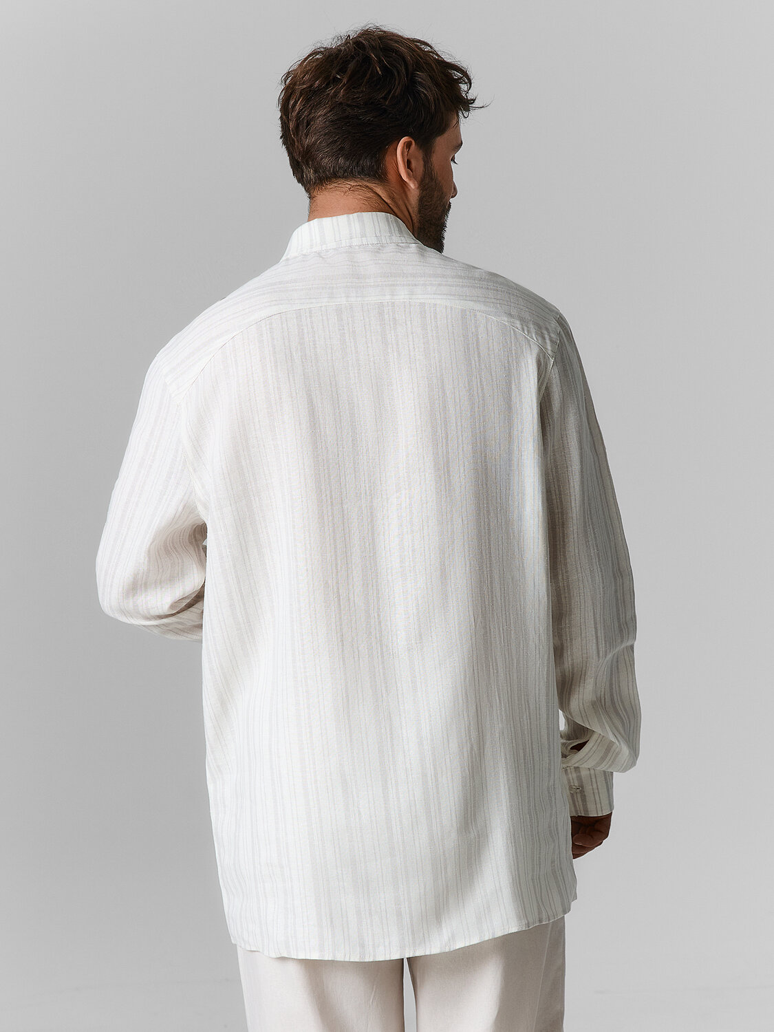 MARK FORMELLE Рубашка 591453 121980-1 св.серая полоска на молочном