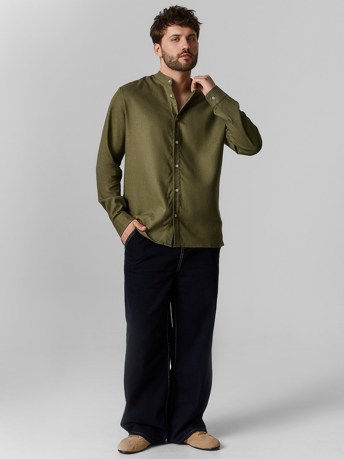 MARK FORMELLE Рубашка 591454 121981 хаки