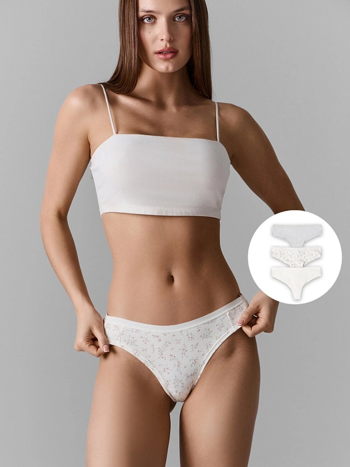 MARK FORMELLE Трусы 591518 412247H-3 цветы на сумрачно-белом