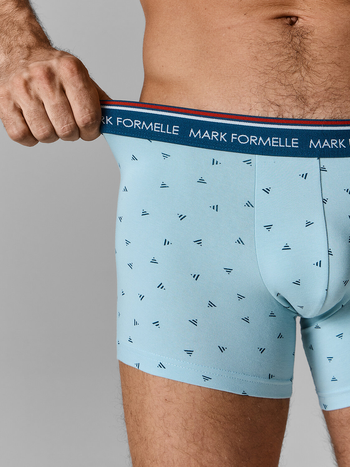 MARK FORMELLE Трусы 591543 411221-2 треугольники на серо -бирюзовом +изумруд