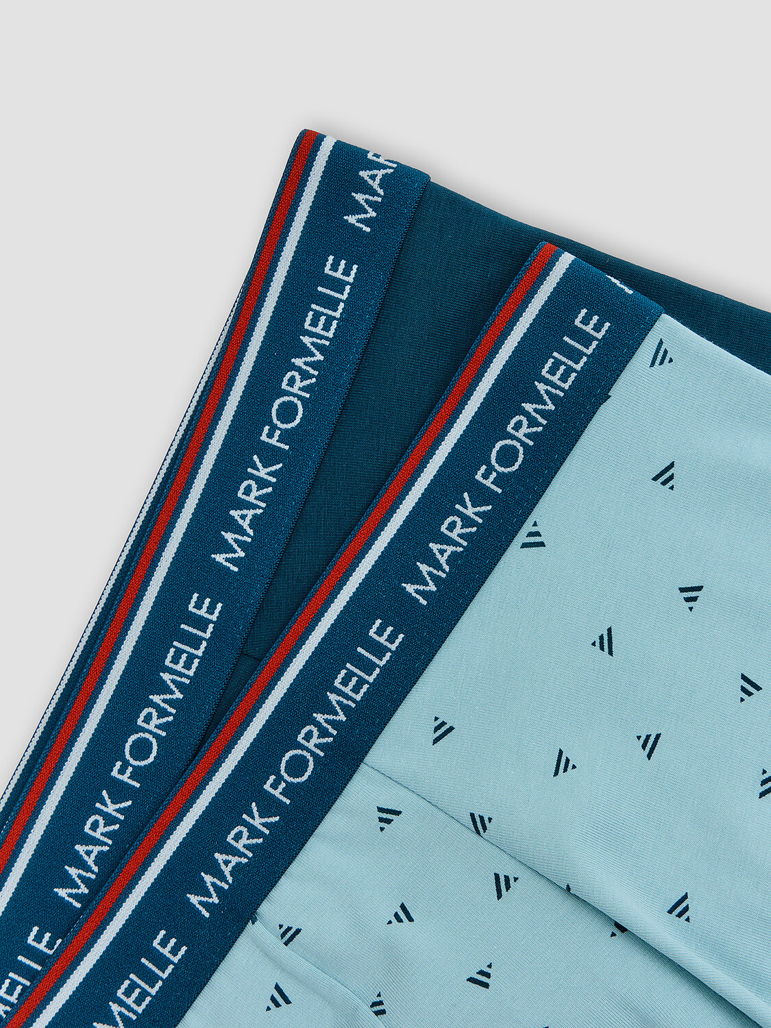 MARK FORMELLE Трусы 591543 411221-2 треугольники на серо -бирюзовом +изумруд