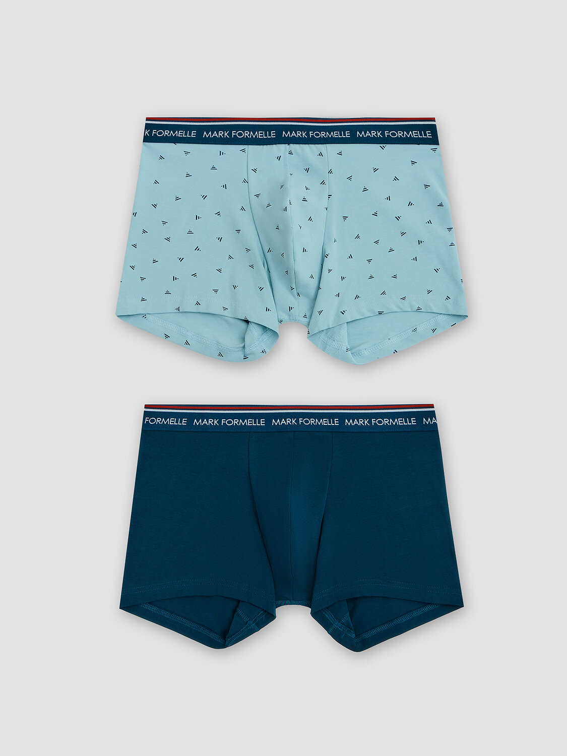 MARK FORMELLE Трусы 591543 411221-2 треугольники на серо -бирюзовом +изумруд