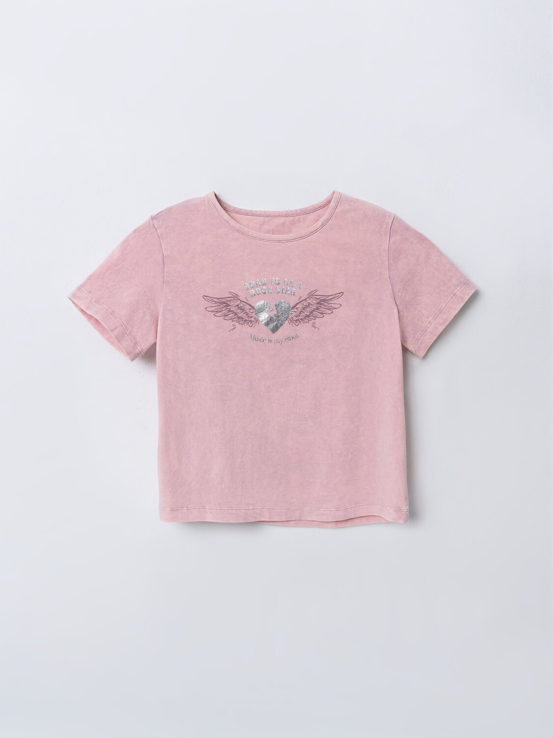 MARK FORMELLE Футболка 591556 117946 ACID WASH сиреневый +печать