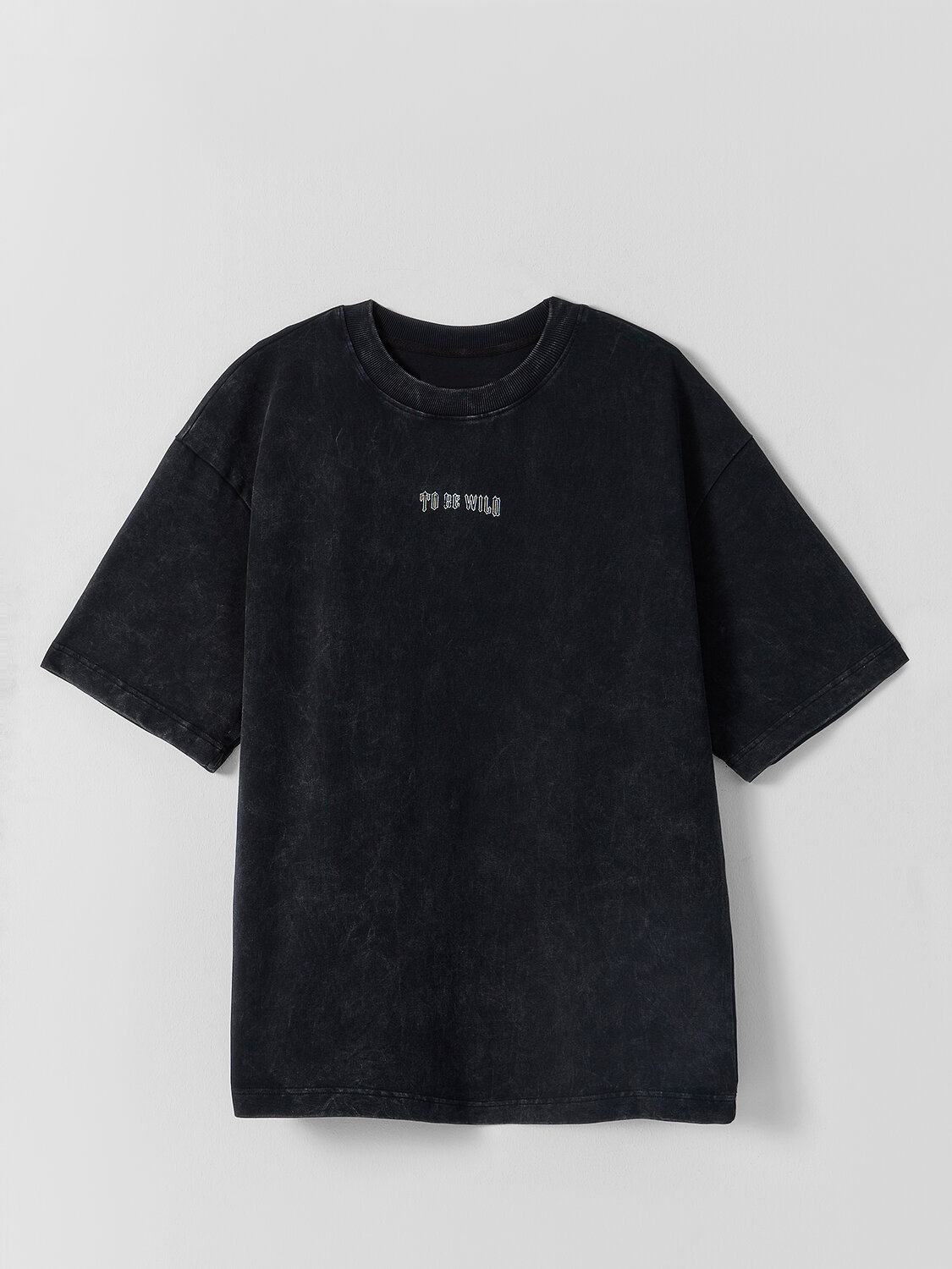 MARK FORMELLE Футболка 591572 111883 ACID WASH черное олово +печать