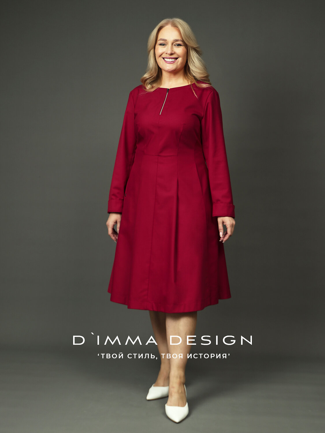 DIMMA Платье 591197 2682 Темно-красный