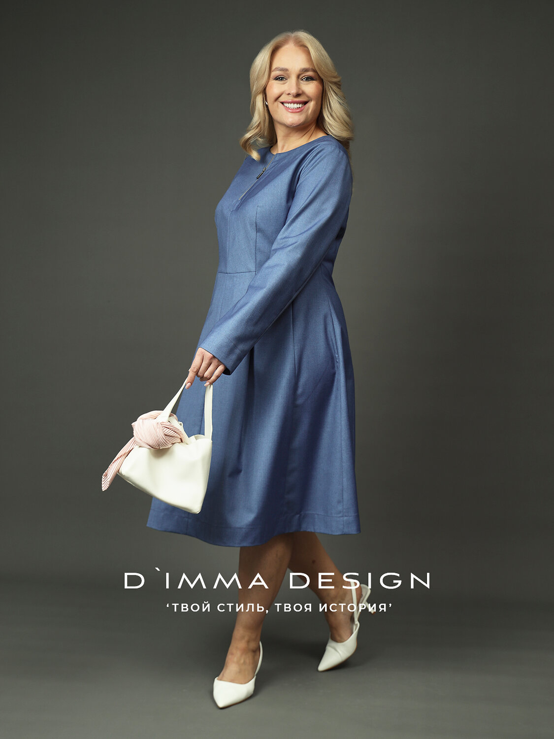 DIMMA Платье 591198 2682 Джинсовый