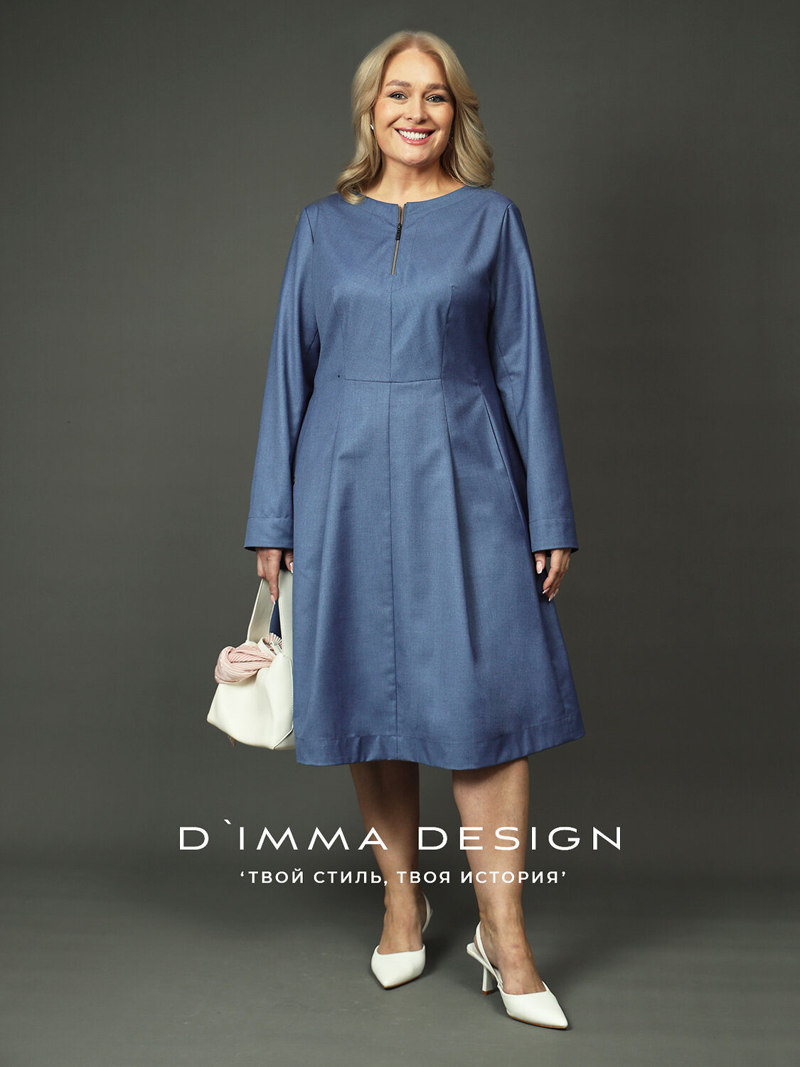 DIMMA Платье 591198 2682 Джинсовый