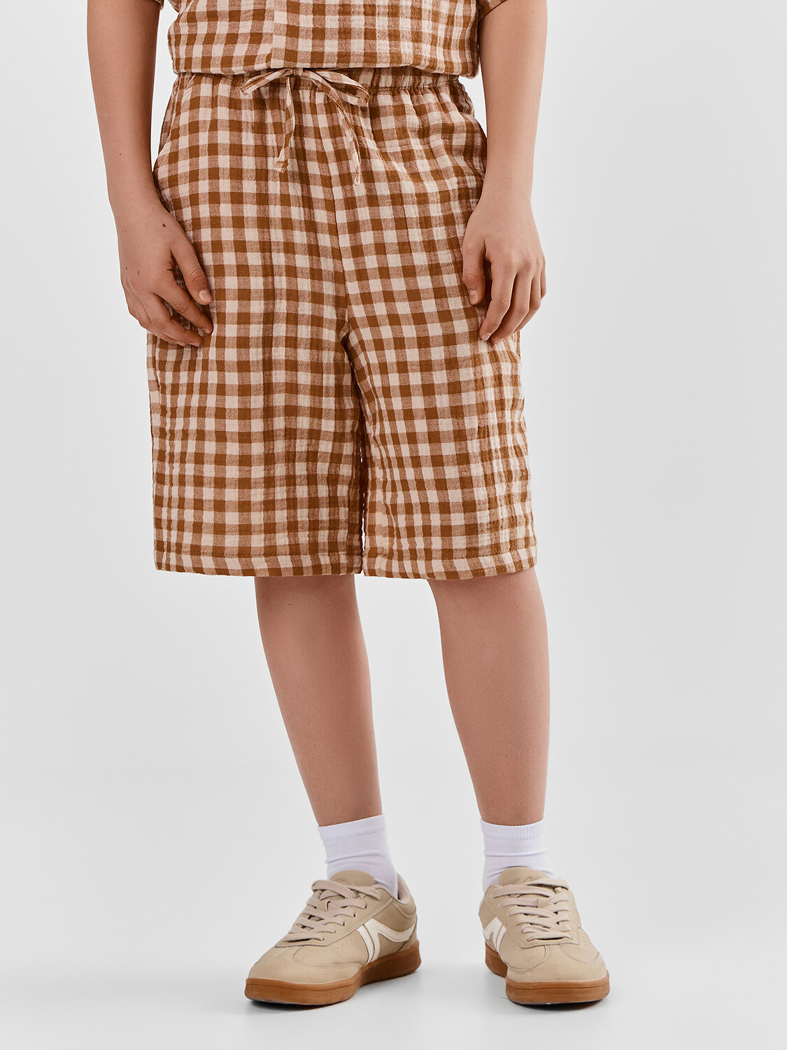 MARK FORMELLE Шорты 591587 133360 коричневая клетка виши