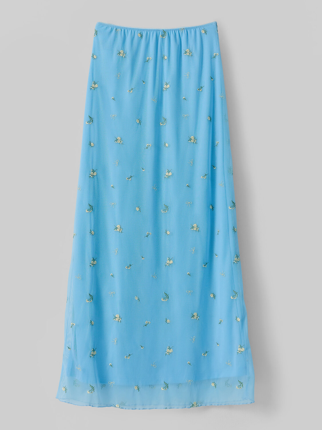 MARK FORMELLE Юбка 591592 152832 цветочки на св.голубом