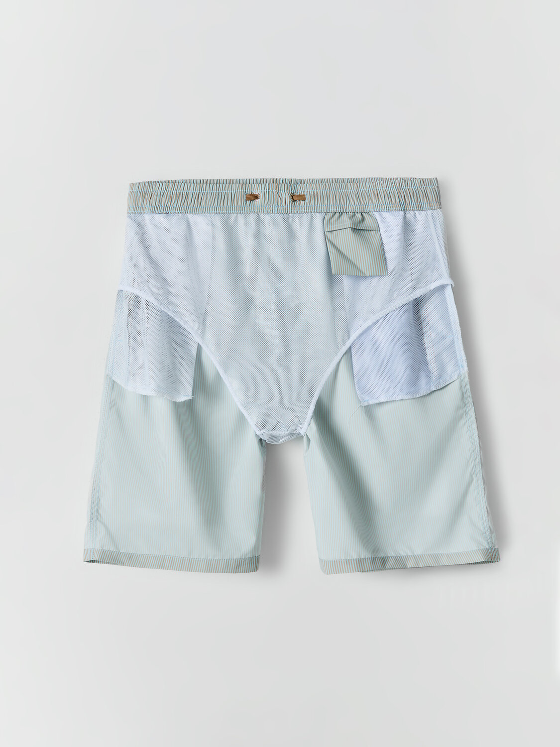 MARK FORMELLE Шорты 591609 701009 голубая полоска на бежевом