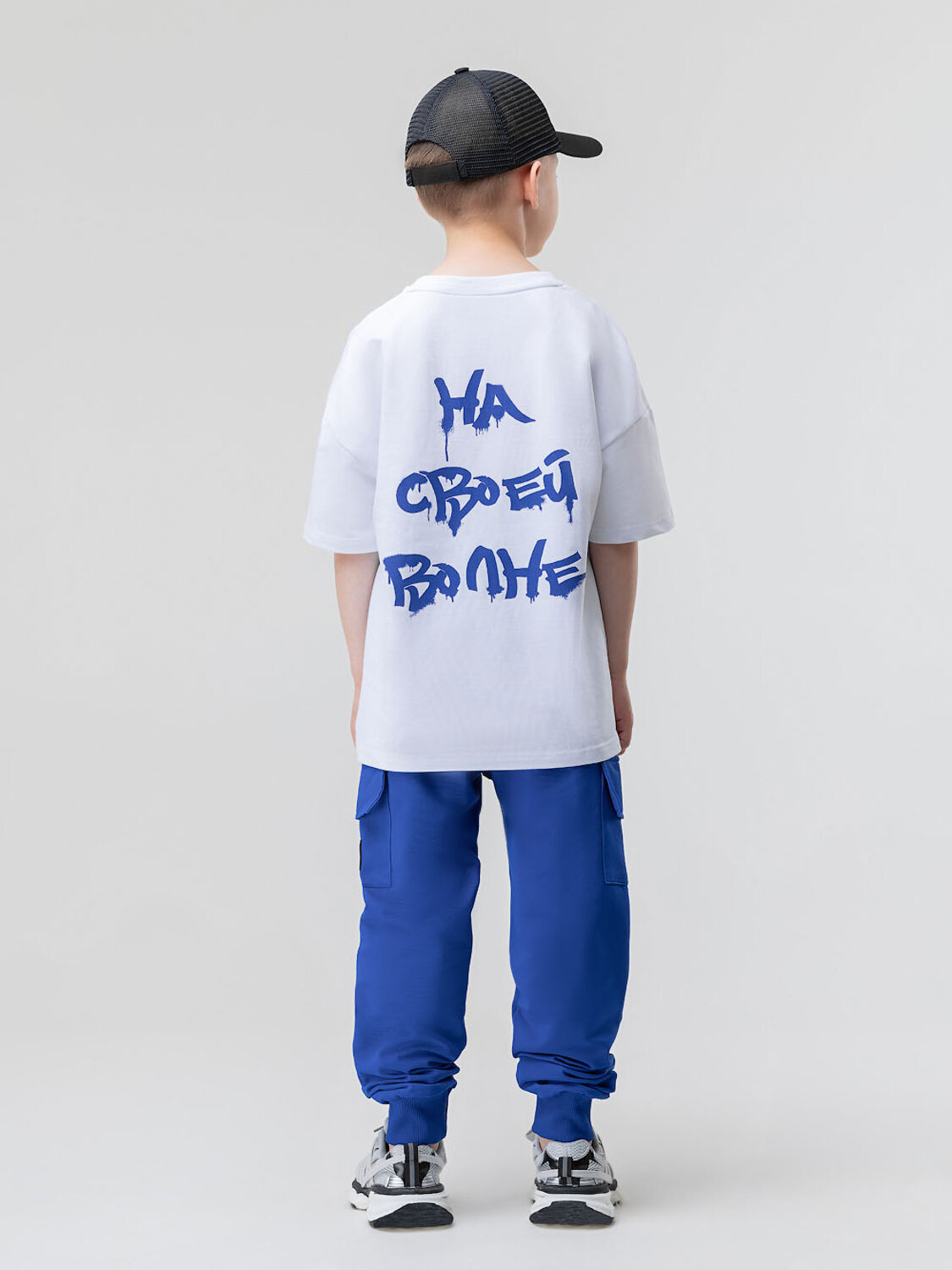 Bodo Футболка 591663 4-348MU белый (васильковый)