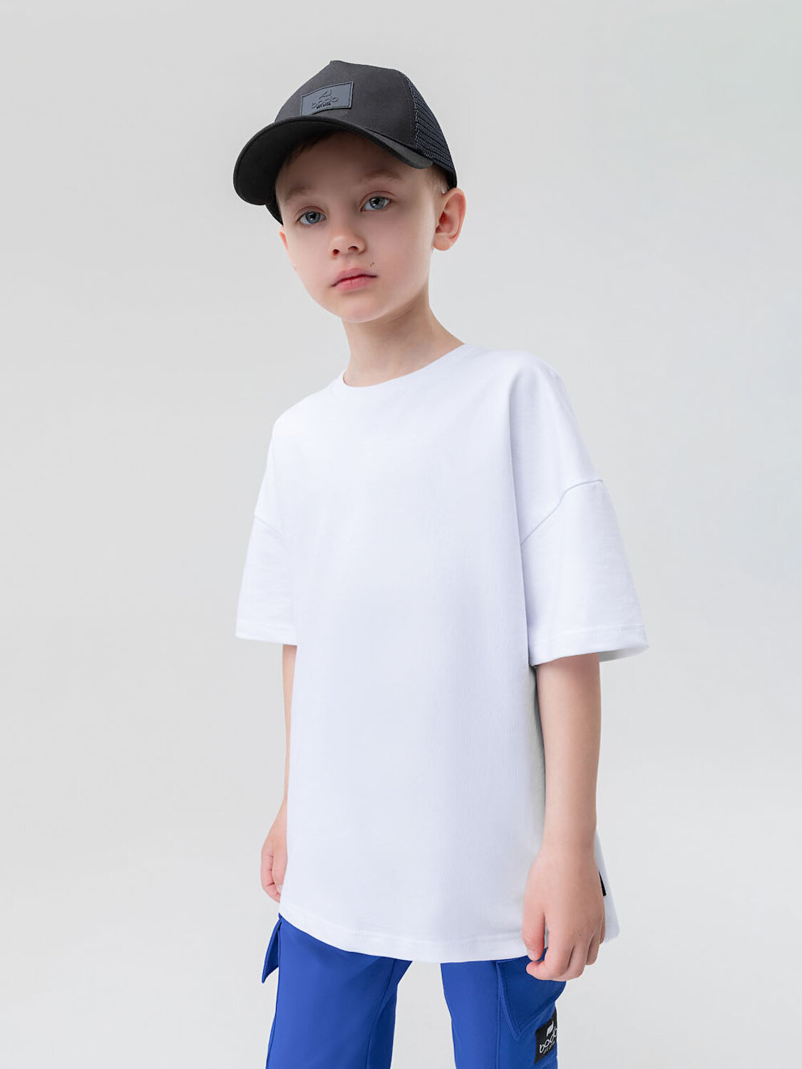 Bodo Футболка 591663 4-348MU белый (васильковый)