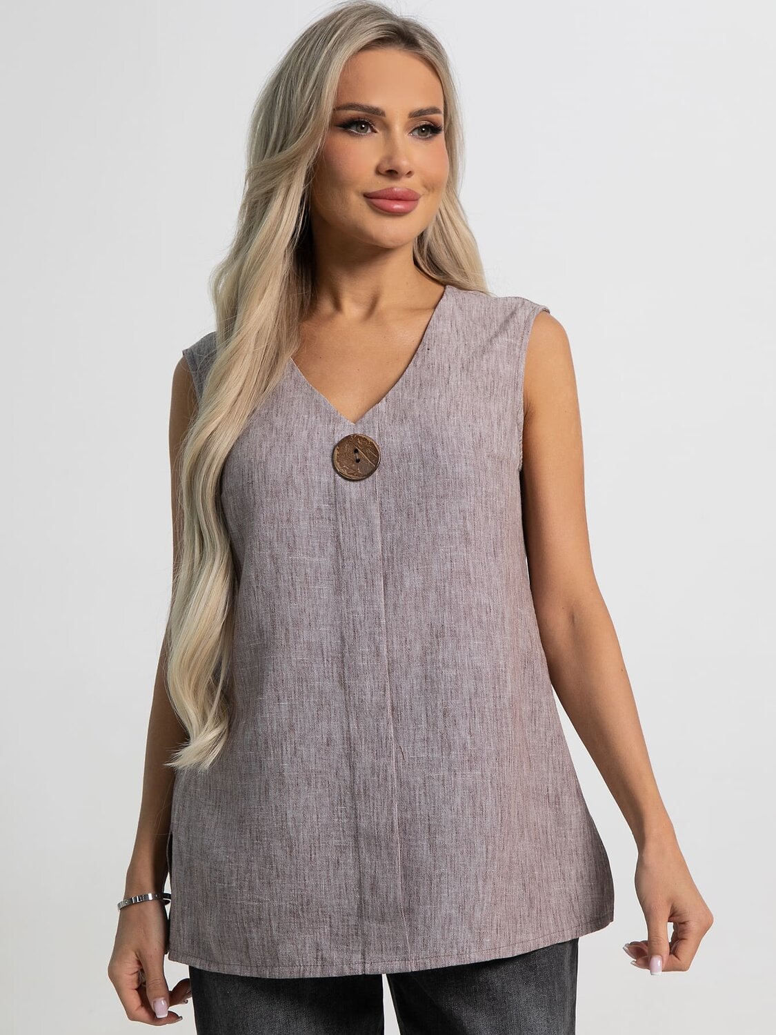 LT Collection Блуза 591680 Б15447-19М Коричневый