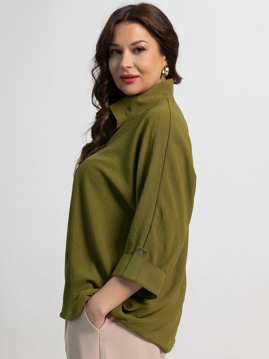 LT Collection Блуза 591681 Б15551-24М Зеленый