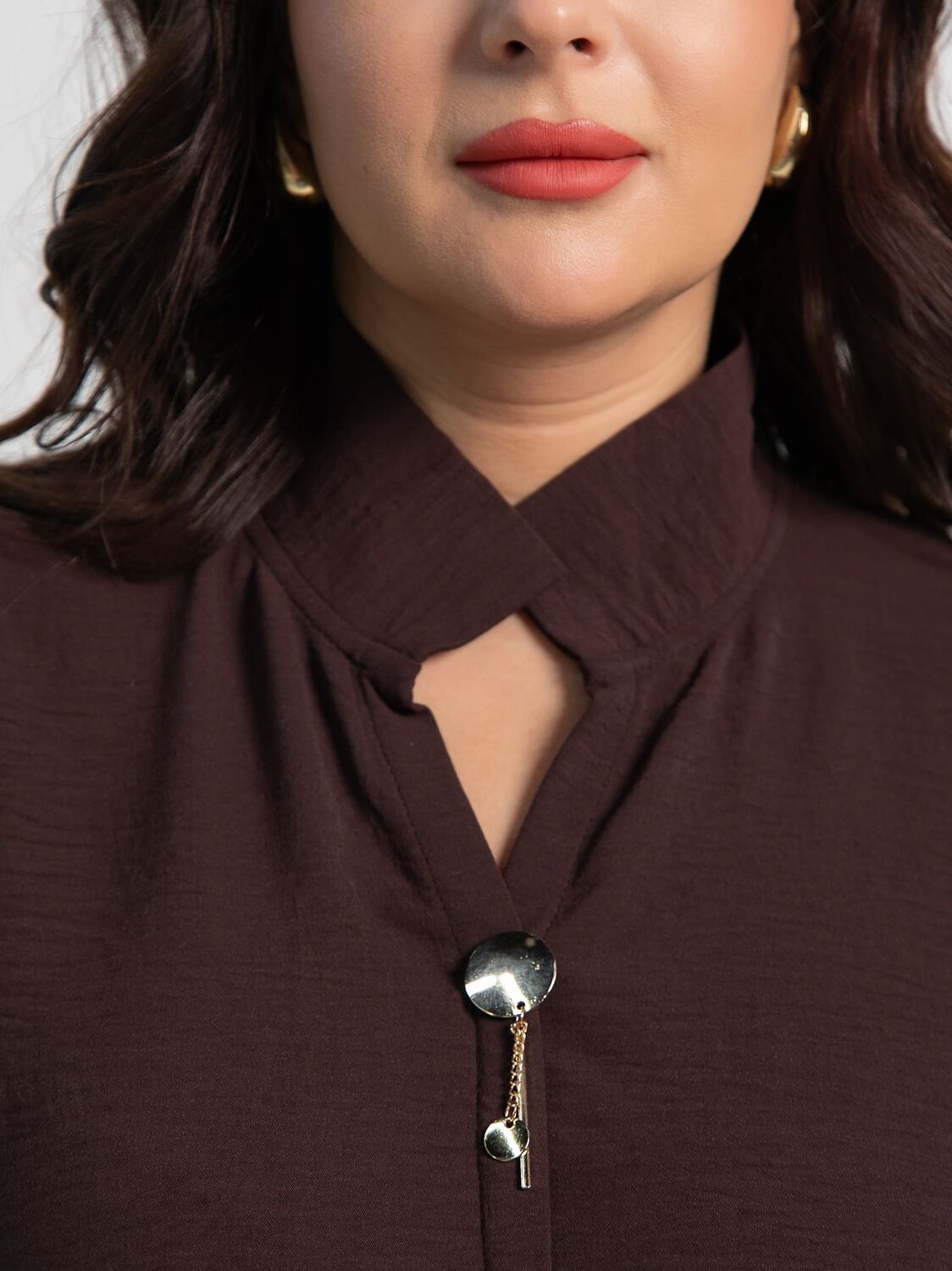 LT Collection Блуза 591682 Б15553-24М Коричневый