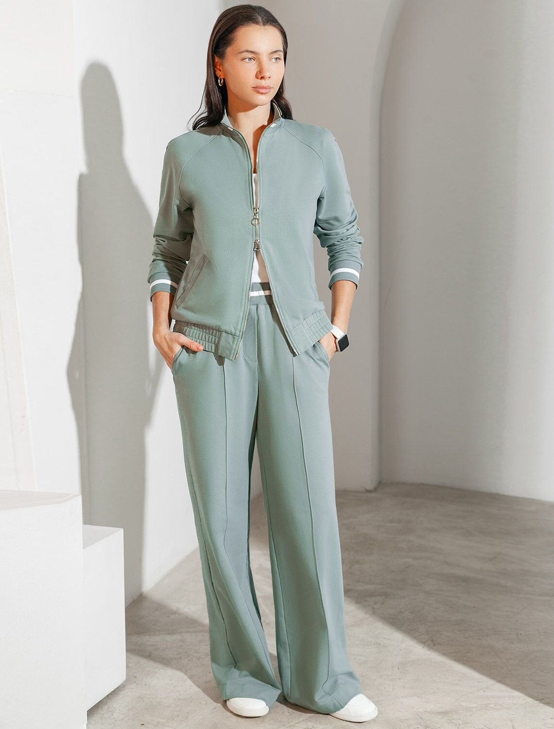 VILATTE Брюки 591688 D44.168 св.оливковый