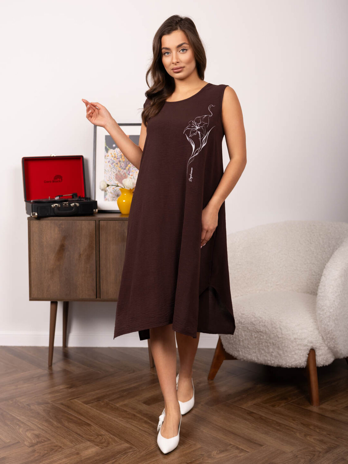 Текс-плюс Платье 591745 00-00247523 Коричневый