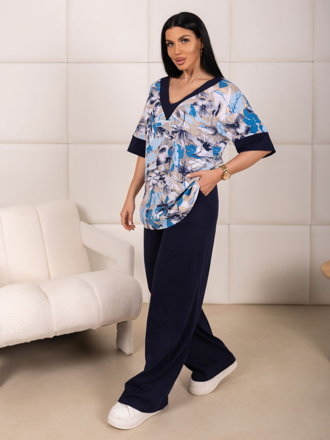 Текс-плюс Костюм 591756 00-00247811 Черный,голубой