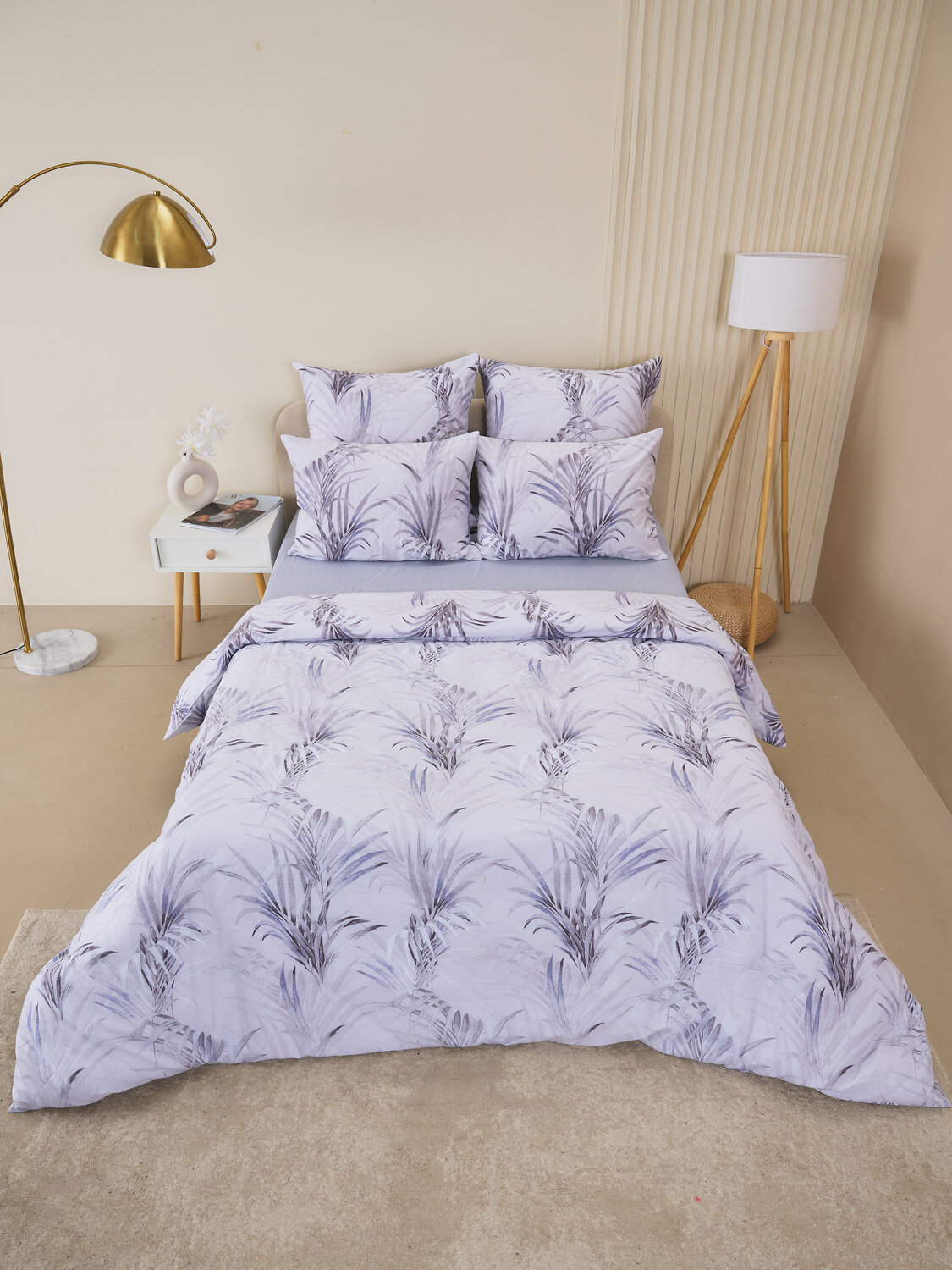 Текс-плюс КПБ Общий 591797 00-00246420 лето из поплина с простыней на резинке - Ночная тишина