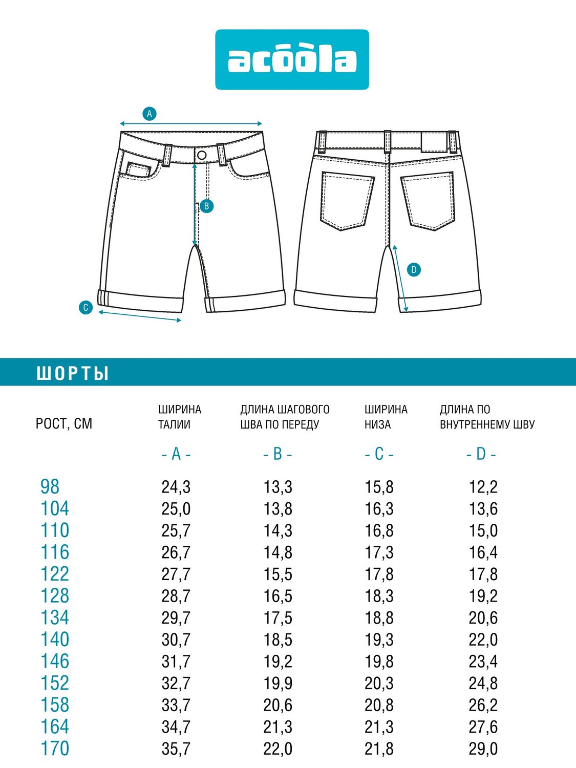 Acoola Шорты 591881 20130550001 синий
