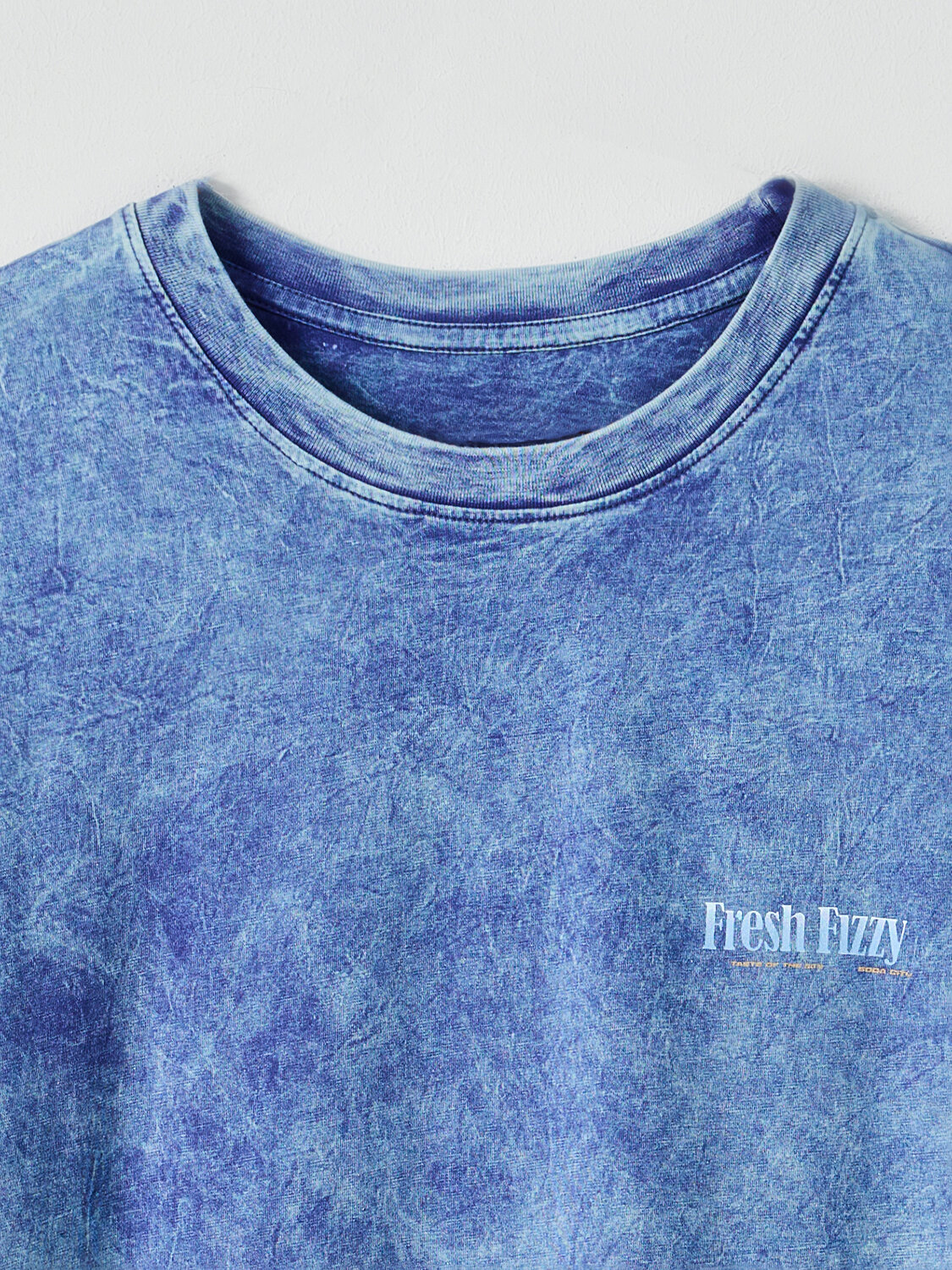 MARK FORMELLE Футболка 591953 111889 ACID WASH сине -фиолетовый +печать